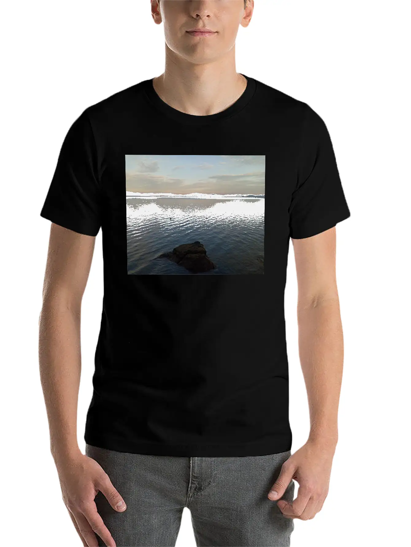 Sunrise Lightweight Cotton T-Shirt – Daily Comfort Graphic Shirt