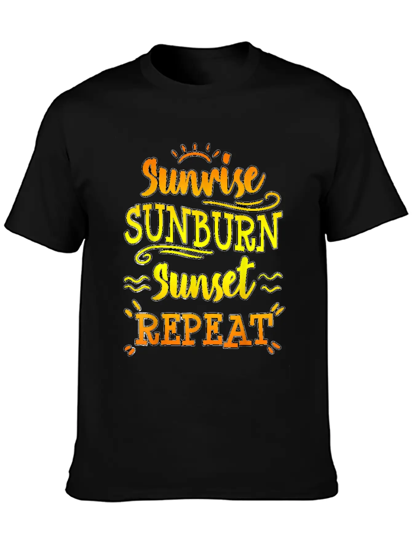 Sunrise Sunburn Sunset Funny Beach Summer Family V Unisex Casual T-Shirt ��� Clean Design For Daily Comfort