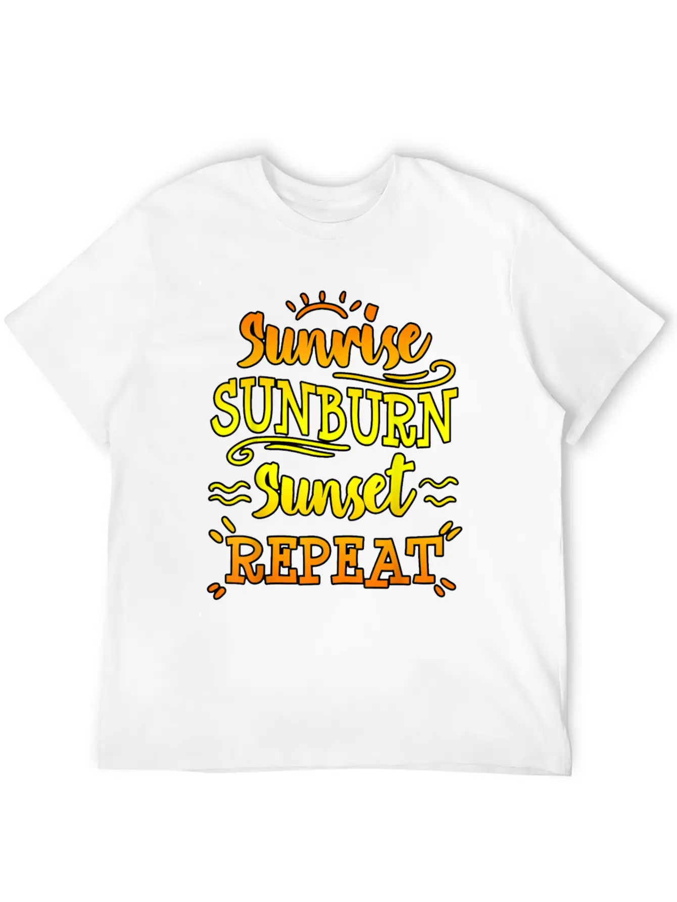 Sunrise Sunburn Sunset Funny Beach Summer Family V Unisex Casual T-Shirt ��� Clean Design For Daily Comfort