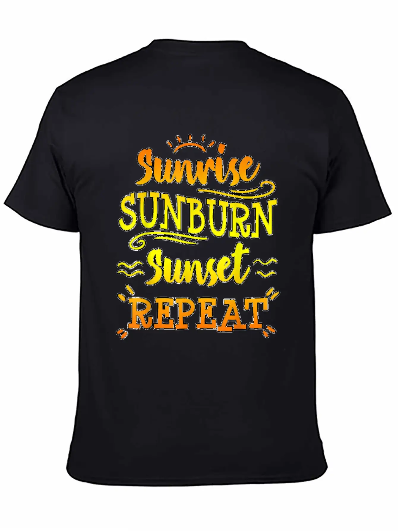 Sunrise Sunburn Sunset Funny Beach Summer Family V Unisex Casual T-Shirt ��� Clean Design For Daily Comfort