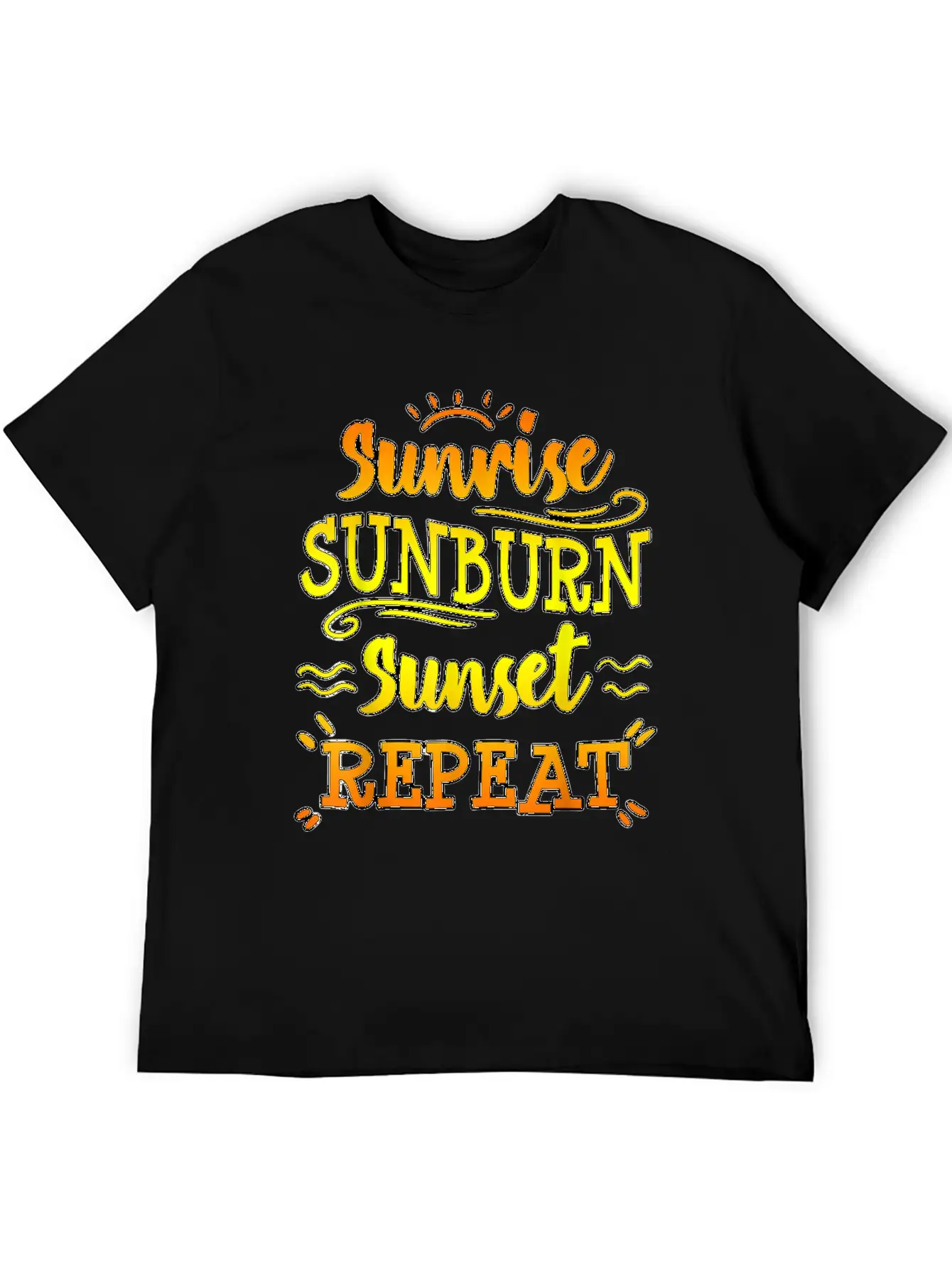 Sunrise Sunburn Sunset Funny Beach Summer Family V Unisex Casual T-Shirt ��� Clean Design For Daily Comfort