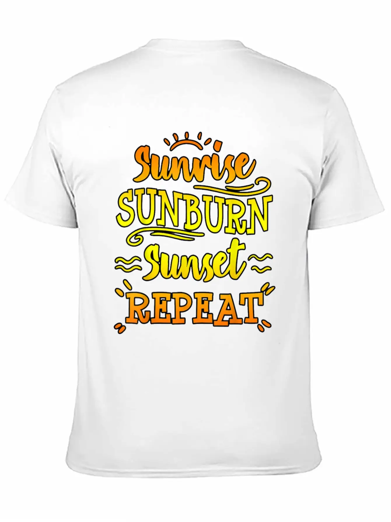 Sunrise Sunburn Sunset Funny Beach Summer Family V Unisex Casual T-Shirt ��� Clean Design For Daily Comfort