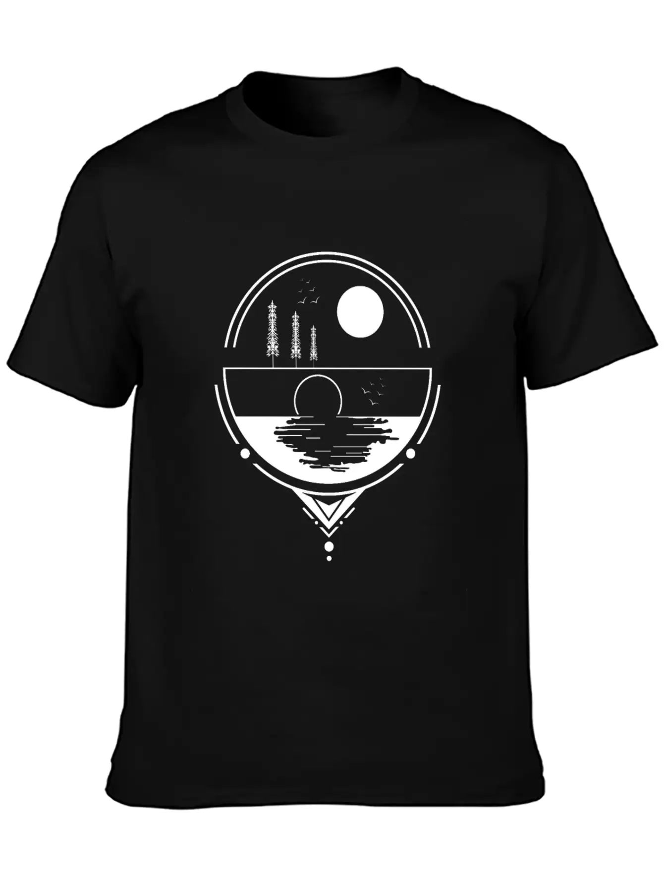 Sunrise SunsetSunset Design Essential Cotton Tee For Daily Outfits – Unisex Style