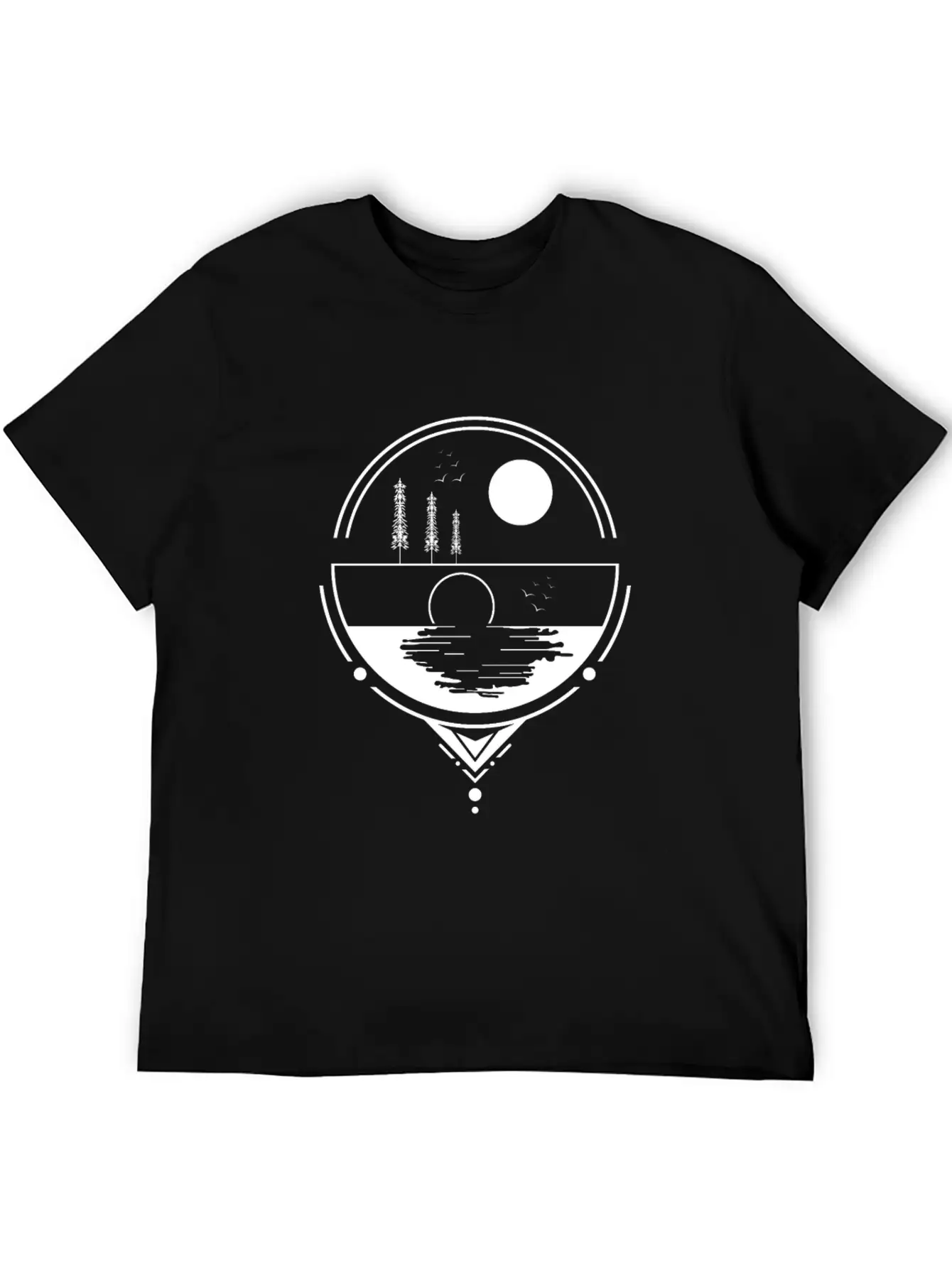 Sunrise SunsetSunset Design Essential Cotton Tee For Daily Outfits – Unisex Style