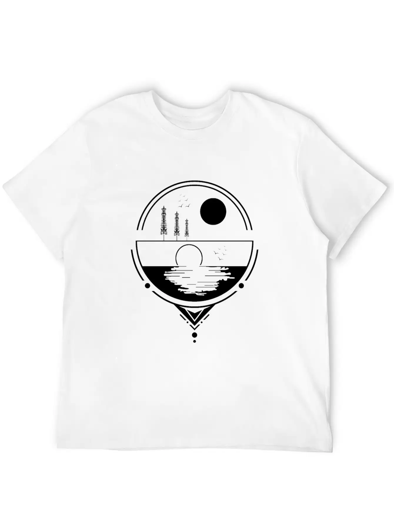 Sunrise SunsetSunset Design Essential Cotton Tee For Daily Outfits – Unisex Style