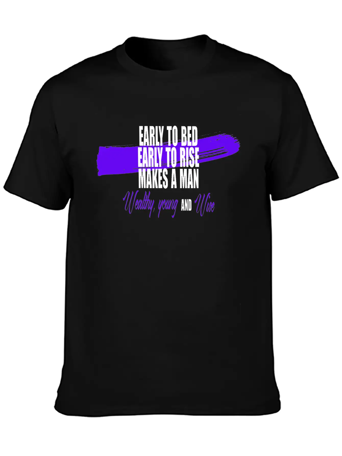 Sunrise Wisdom: Early To Bed, Early To Rise Stylish Everyday T-Shirt – Unisex Basic Cotton Tee