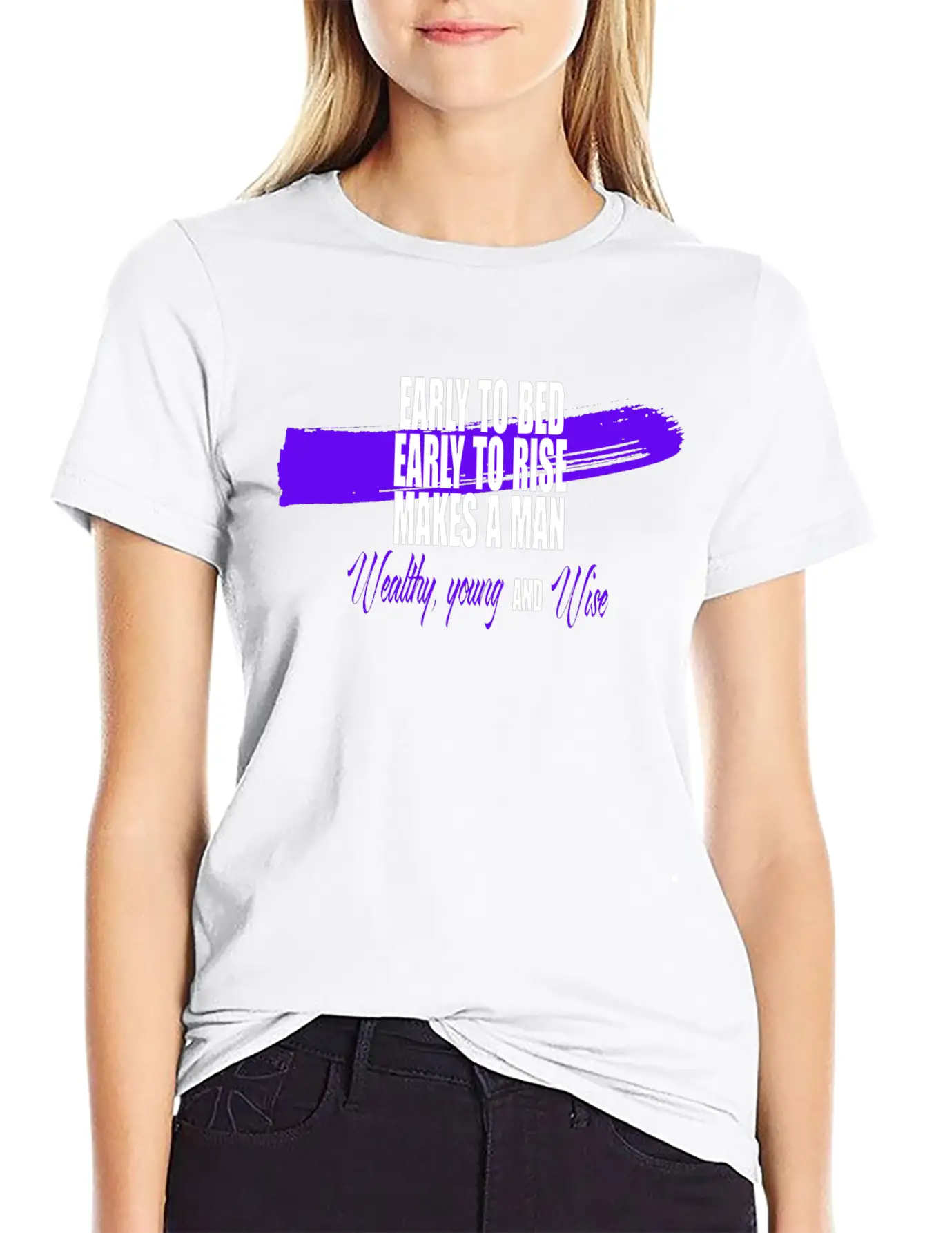 Sunrise Wisdom: Early To Bed, Early To Rise Stylish Everyday T-Shirt – Unisex Basic Cotton Tee