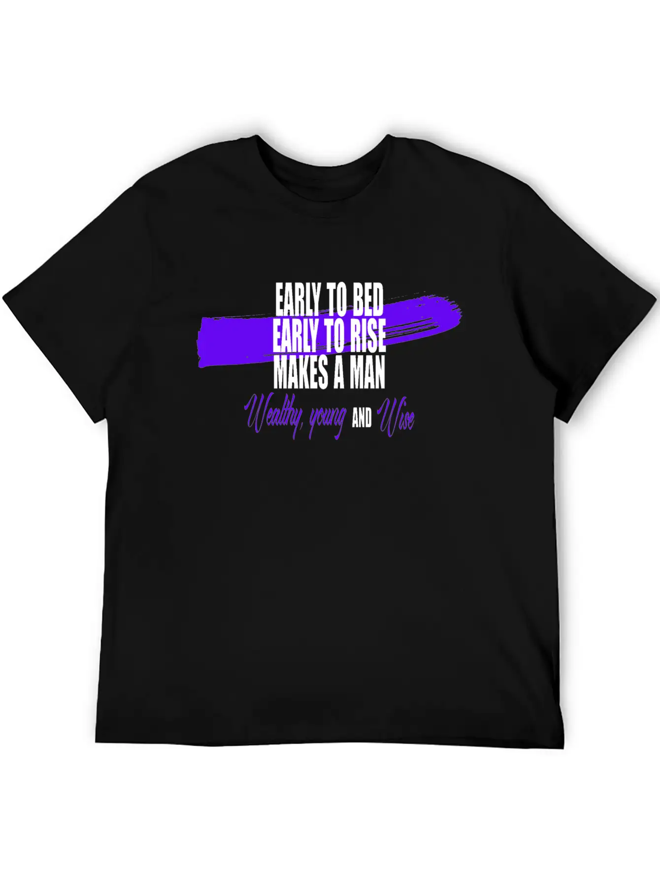 Sunrise Wisdom: Early To Bed, Early To Rise Stylish Everyday T-Shirt – Unisex Basic Cotton Tee