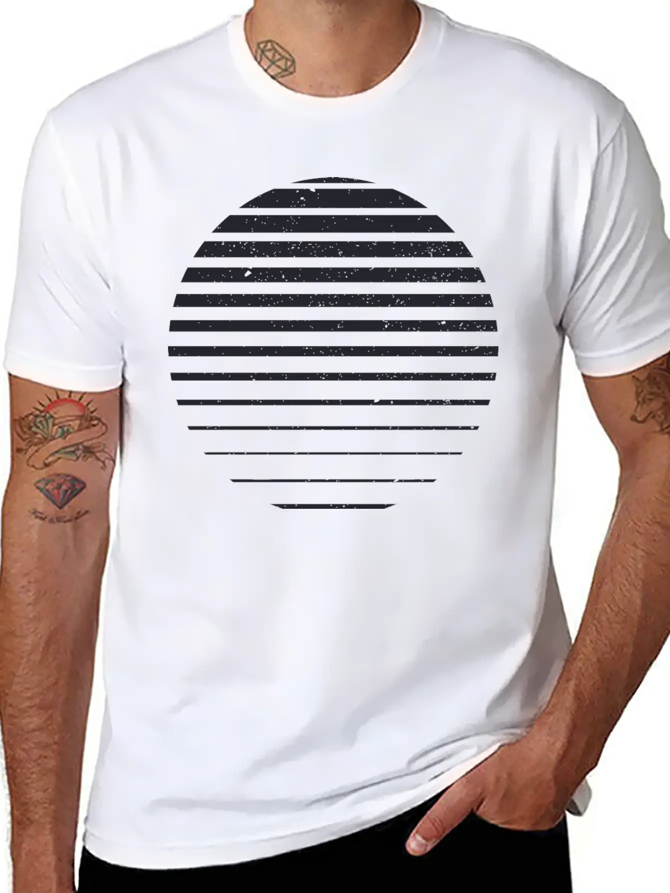 Sunset 2 Basic Graphic T-Shirt – Daily Comfort In Soft Cotton