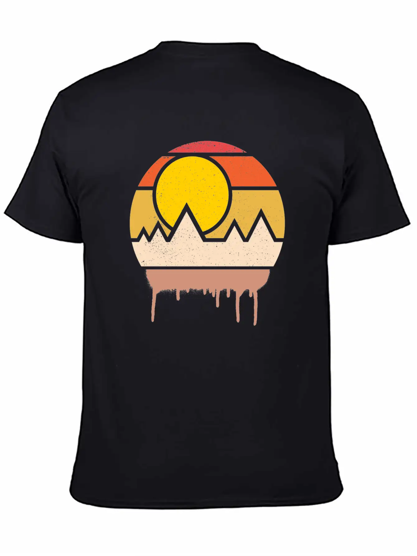 Sunset Art Lightweight Cotton T-Shirt – Daily Comfort Graphic Shirt