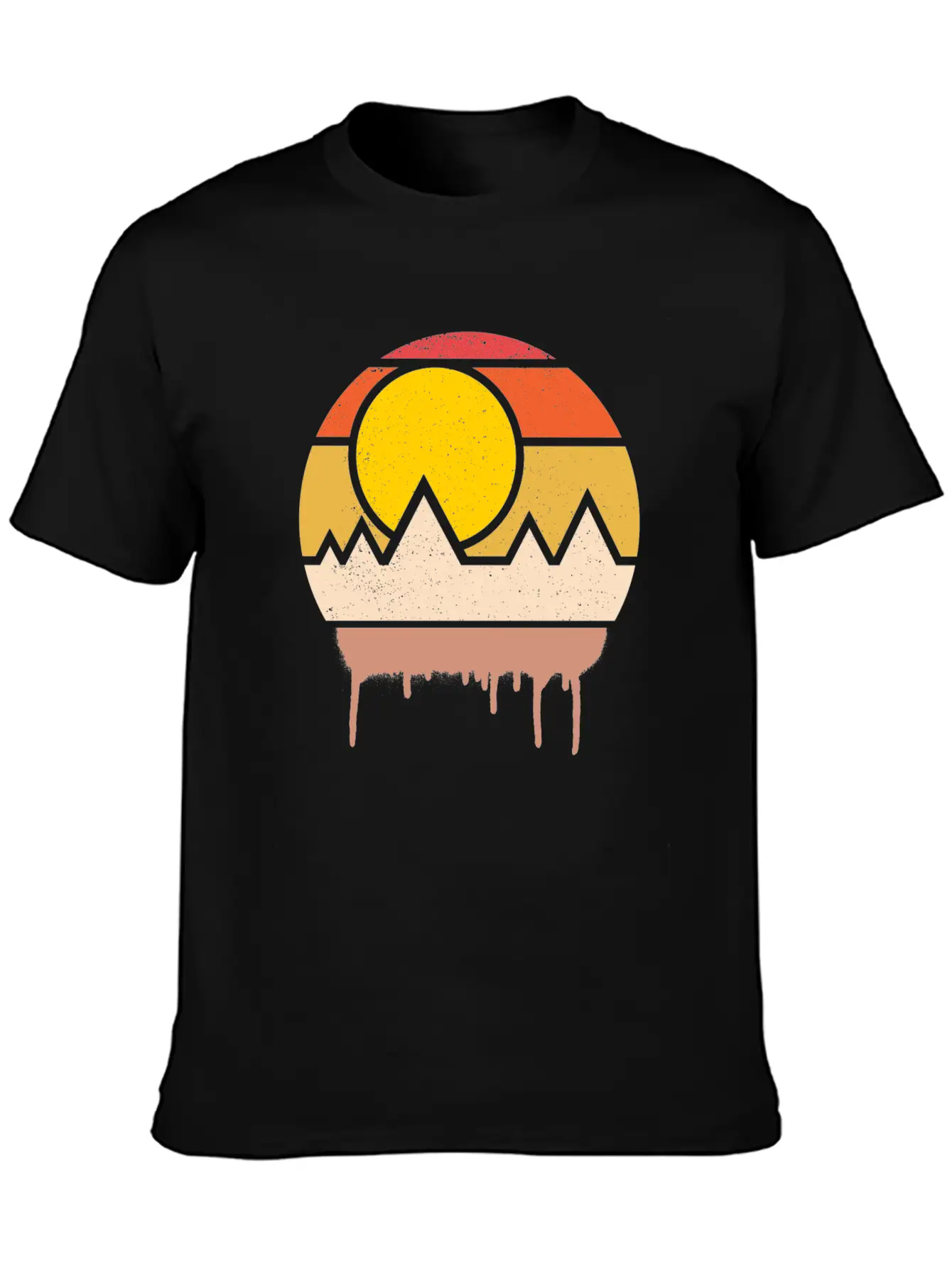 Sunset Art Lightweight Cotton T-Shirt – Daily Comfort Graphic Shirt