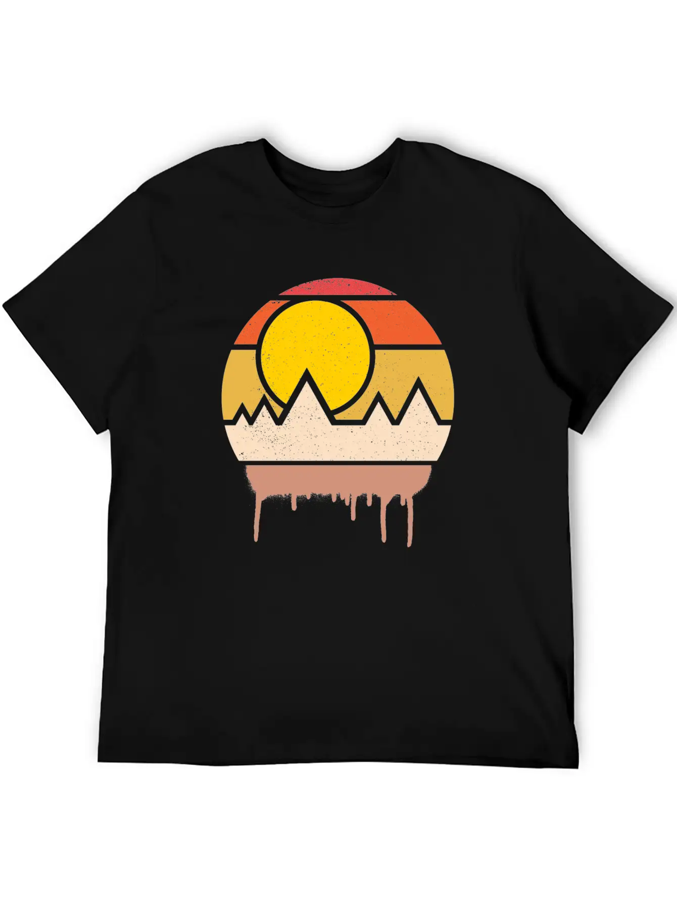 Sunset Art Lightweight Cotton T-Shirt – Daily Comfort Graphic Shirt