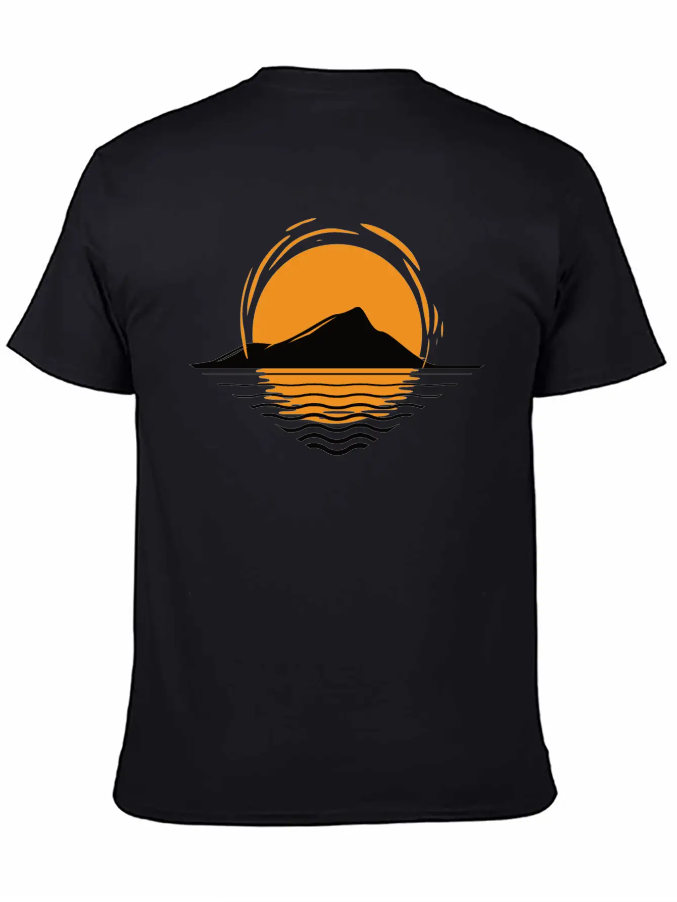 Sunset At Island Modern Fit Casual T-Shirt – Clean And Versatile Design