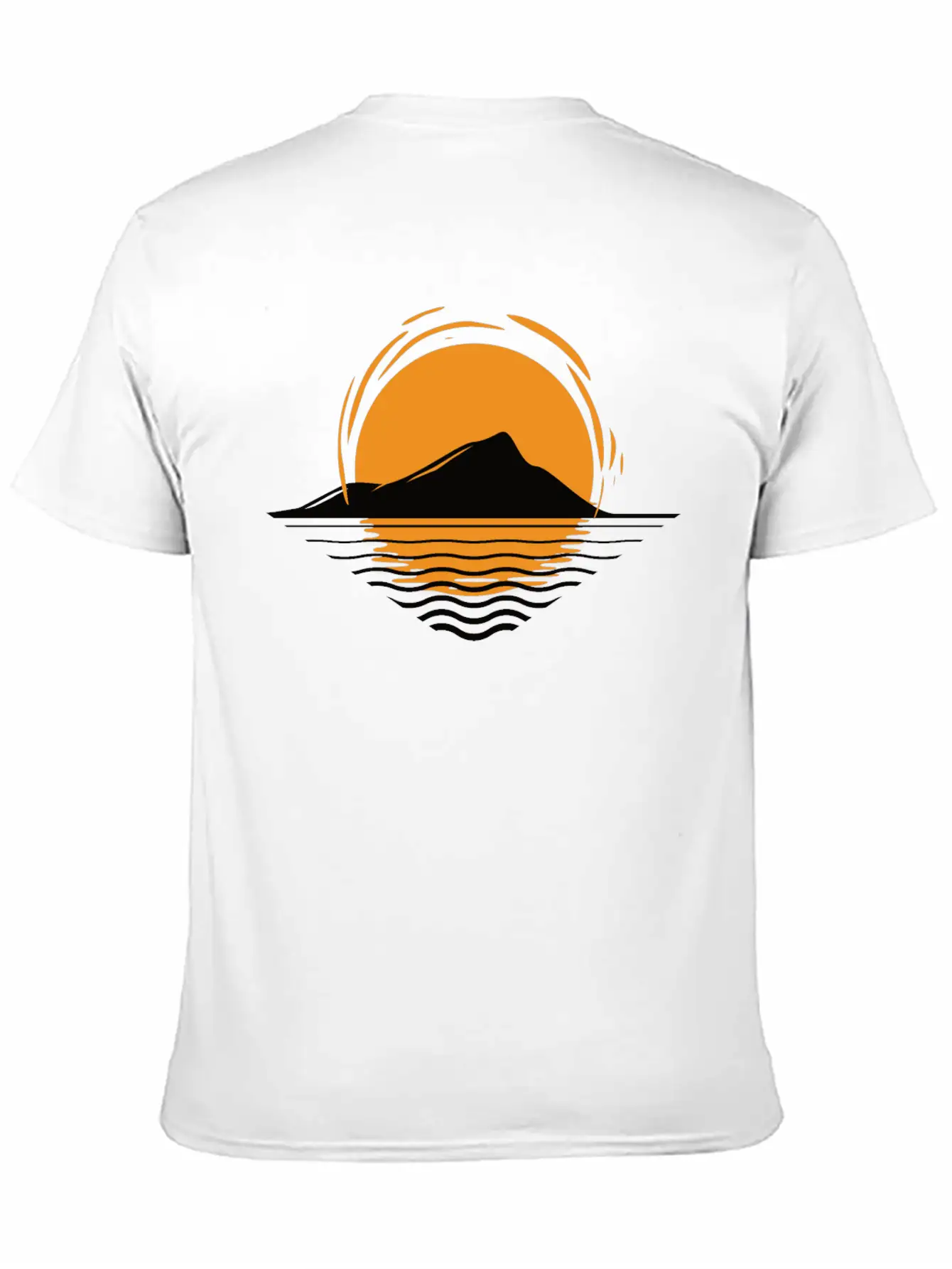 Sunset At Island Modern Fit Casual T-Shirt – Clean And Versatile Design