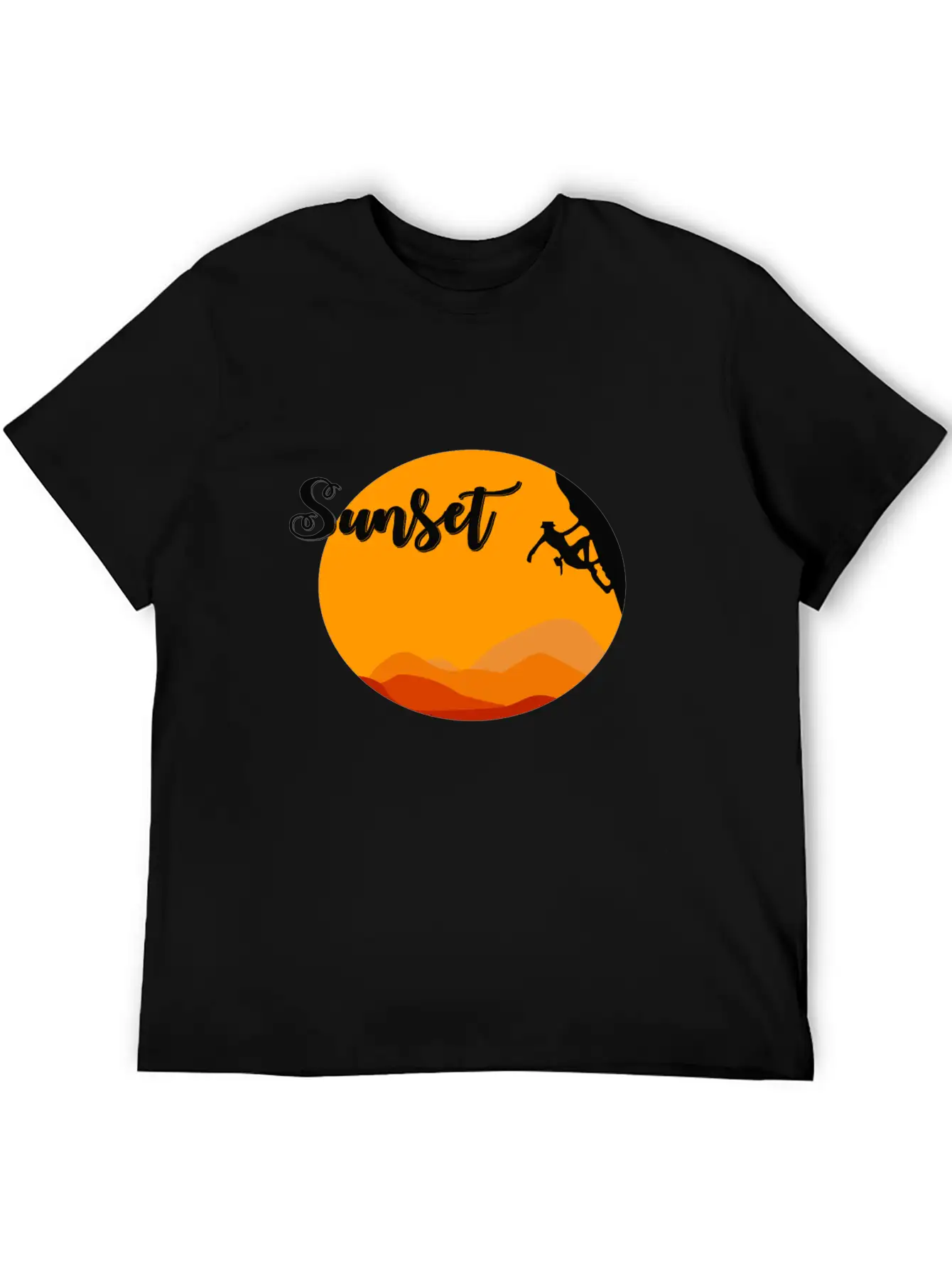 Sunset Climbing Soft Cotton Short Sleeve Tee – Unisex Wardrobe Staple