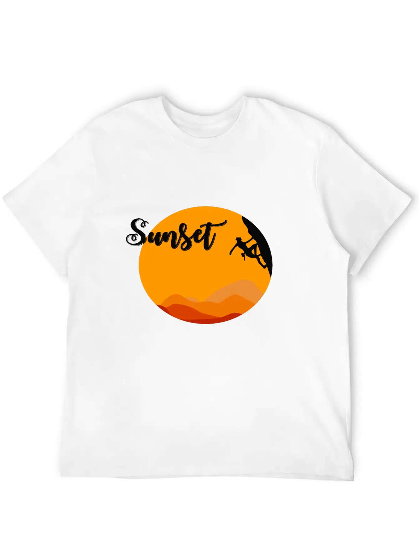 Sunset Climbing Soft Cotton Short Sleeve Tee – Unisex Wardrobe Staple