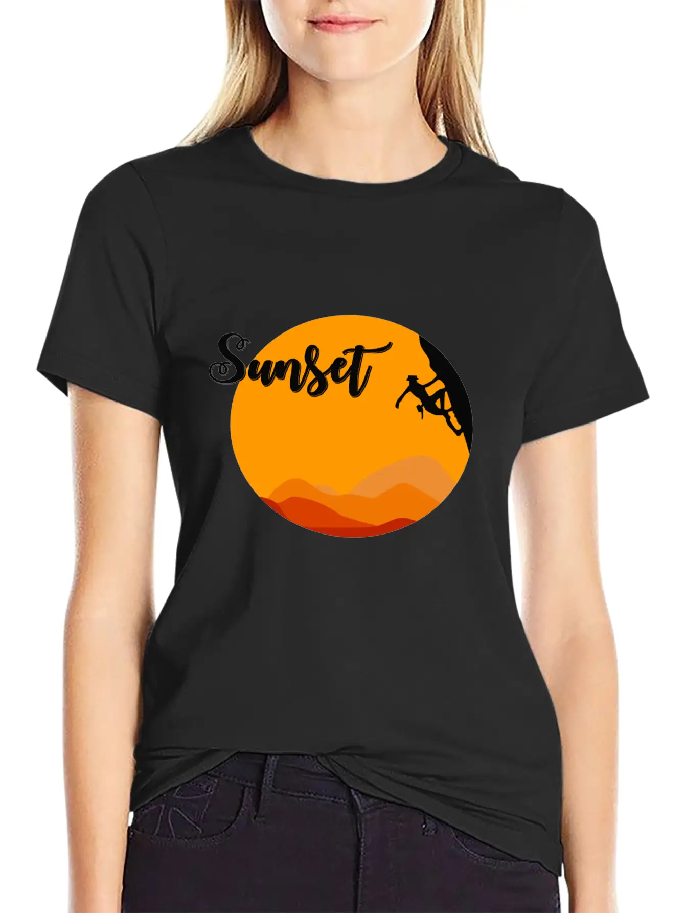 Sunset Climbing Soft Cotton Short Sleeve Tee – Unisex Wardrobe Staple