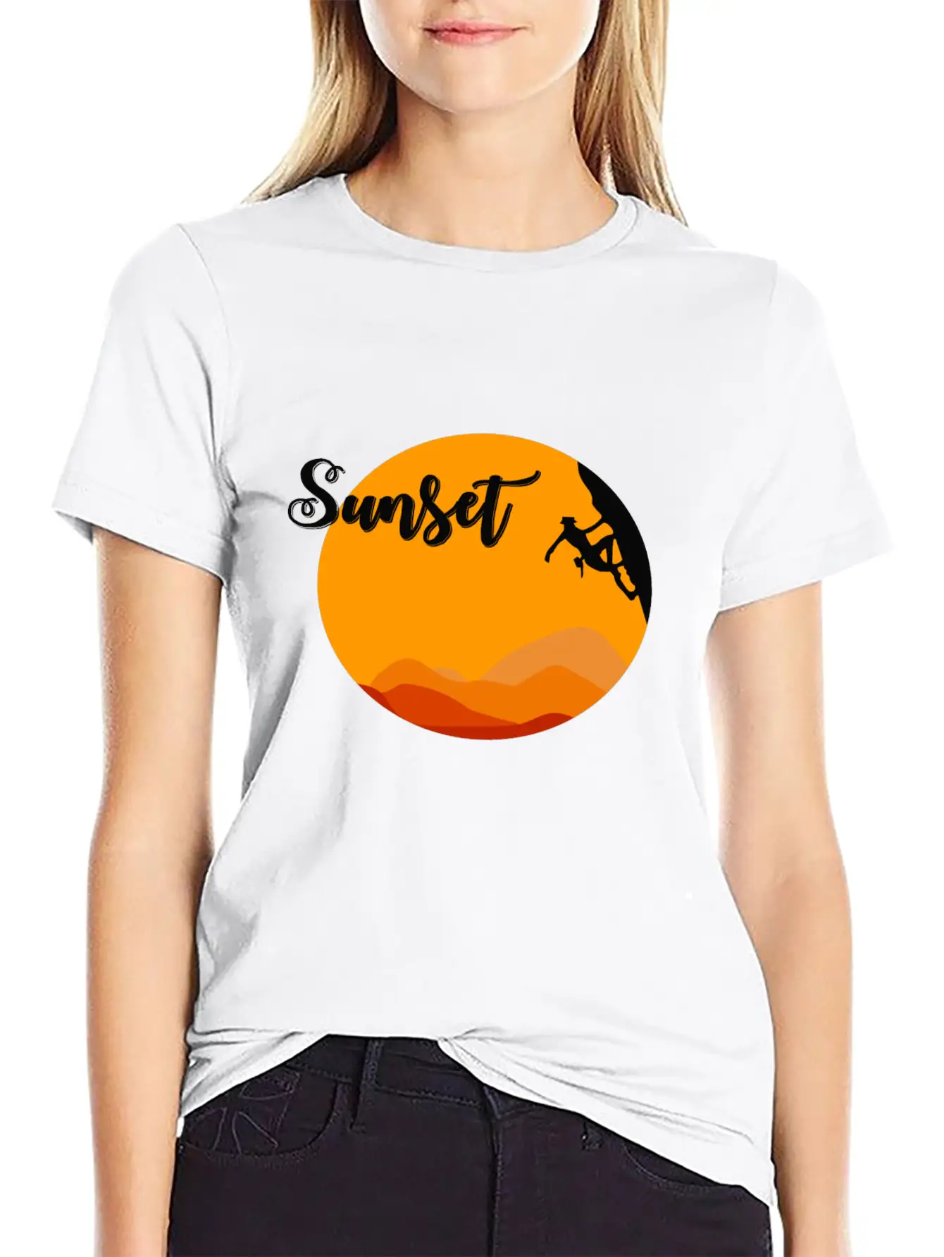 Sunset Climbing Soft Cotton Short Sleeve Tee – Unisex Wardrobe Staple