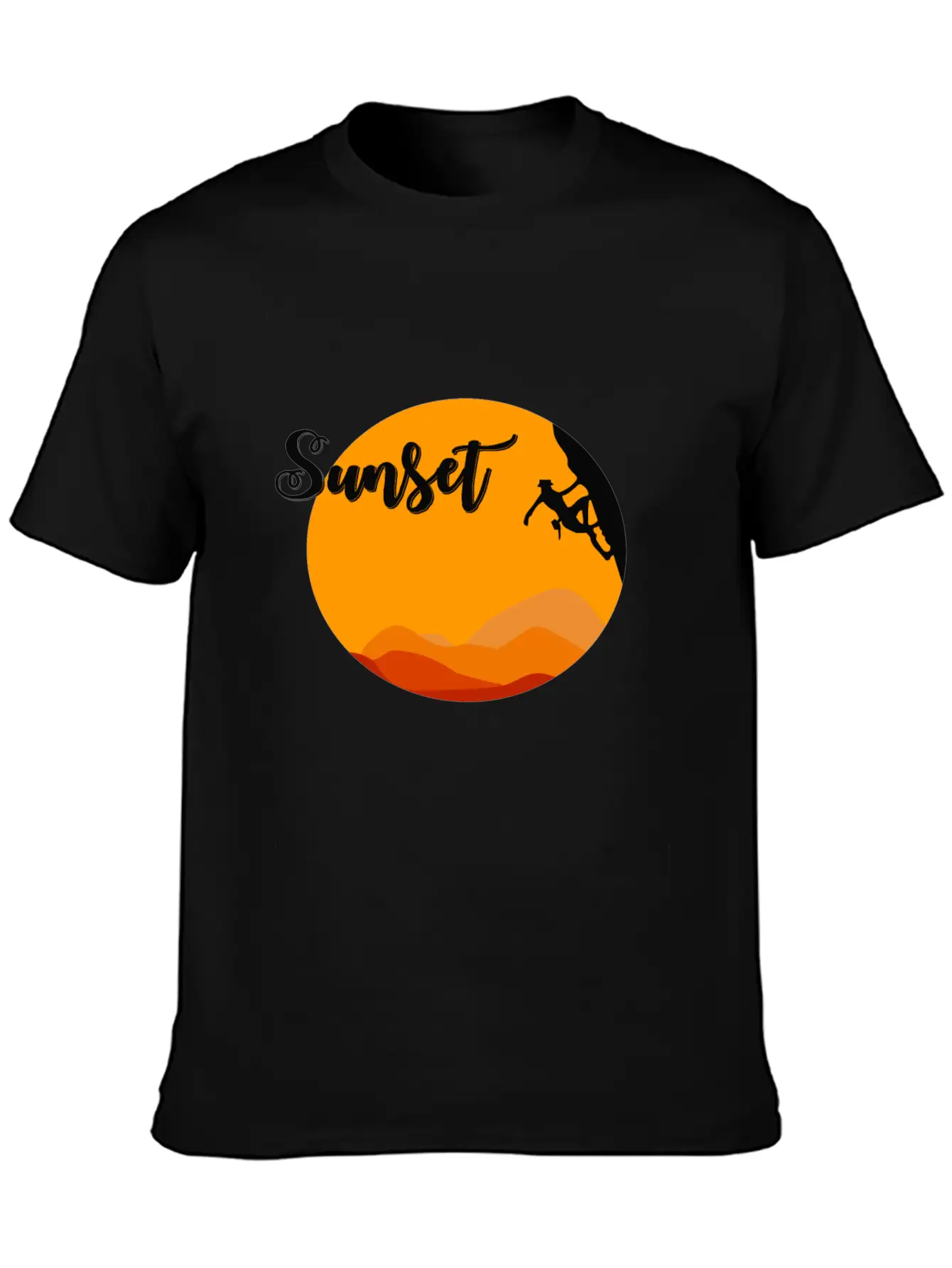 Sunset Climbing Soft Cotton Short Sleeve Tee – Unisex Wardrobe Staple