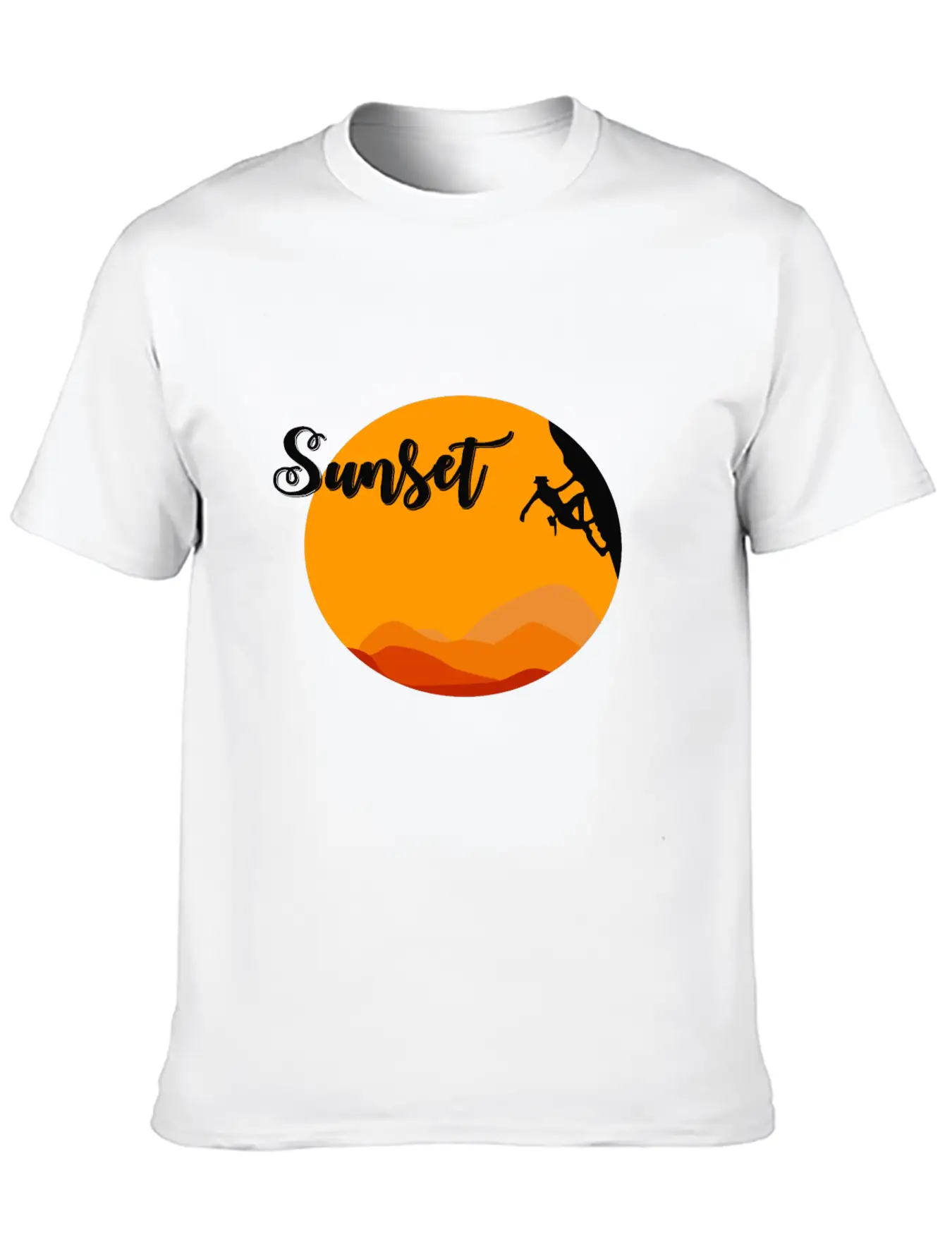Sunset Climbing Soft Cotton Short Sleeve Tee – Unisex Wardrobe Staple