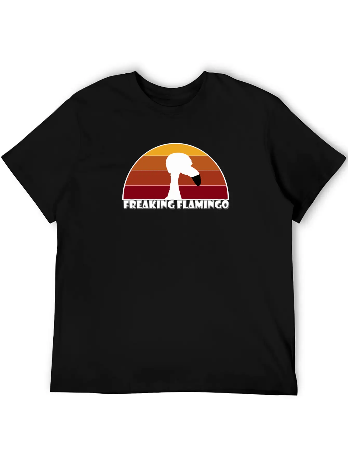 Sunset Flamingo Soft Cotton Short Sleeve Tee – Unisex Wardrobe Staple
