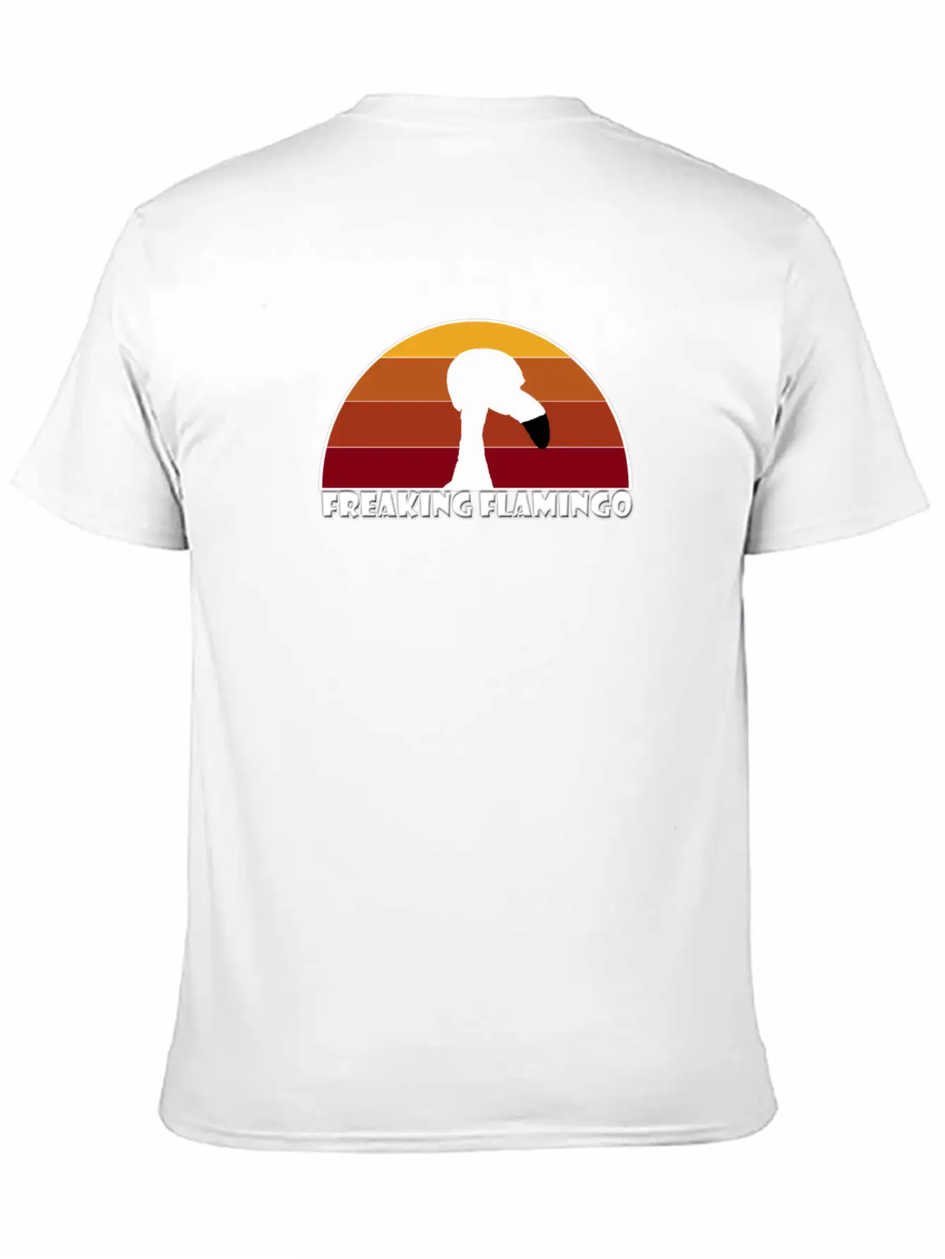 Sunset Flamingo Soft Cotton Short Sleeve Tee – Unisex Wardrobe Staple