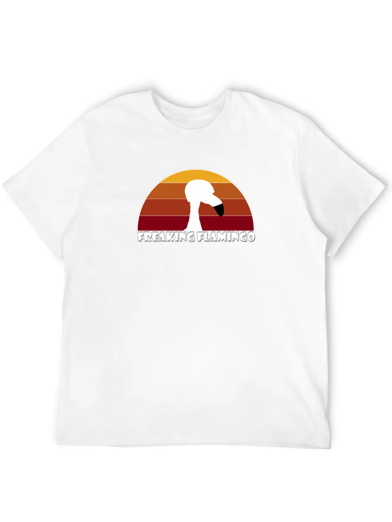 Sunset Flamingo Soft Cotton Short Sleeve Tee – Unisex Wardrobe Staple