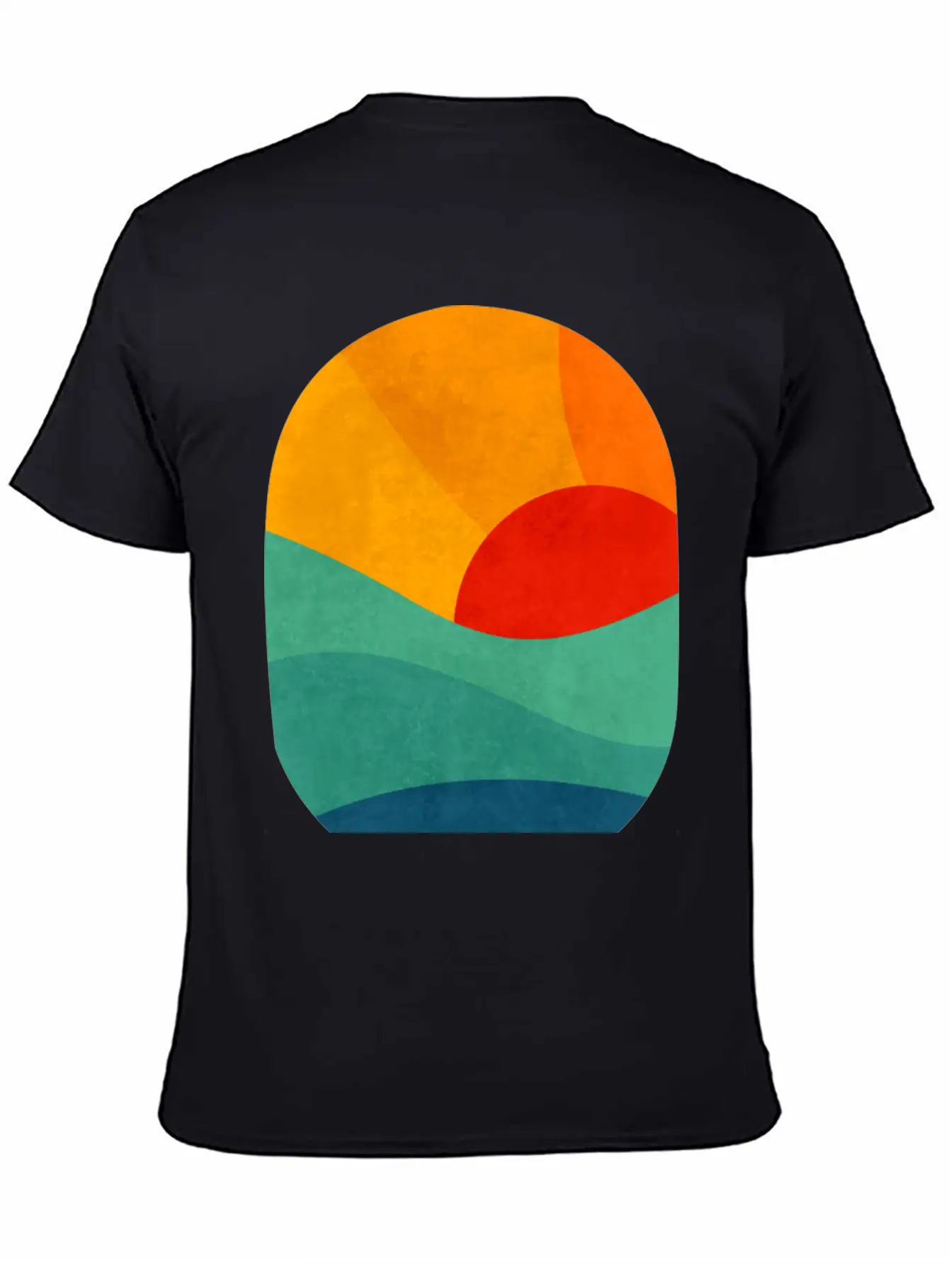 Sunset In Ocean Classic Fit Graphic Tee For Daily Comfort – Unisex Cotton Shirt