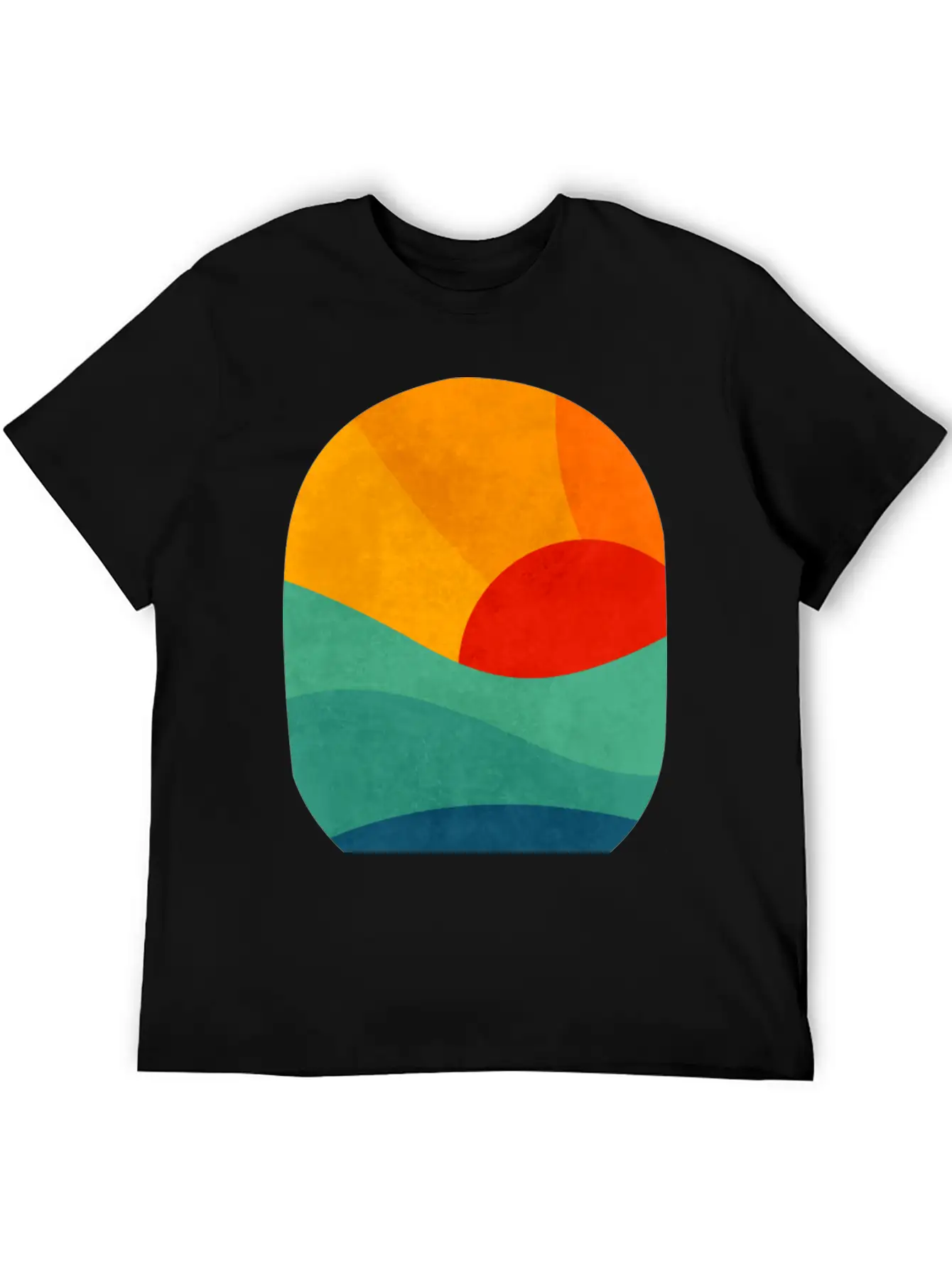 Sunset In Ocean Classic Fit Graphic Tee For Daily Comfort – Unisex Cotton Shirt