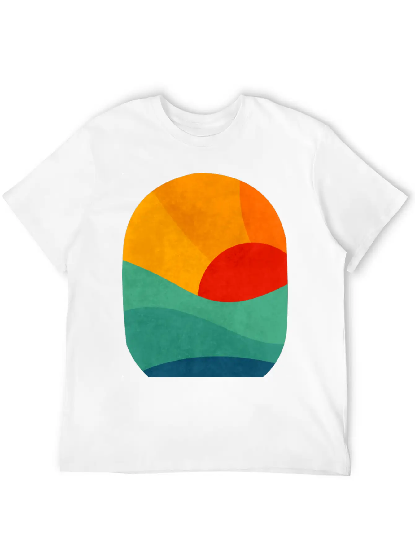 Sunset In Ocean Classic Fit Graphic Tee For Daily Comfort – Unisex Cotton Shirt