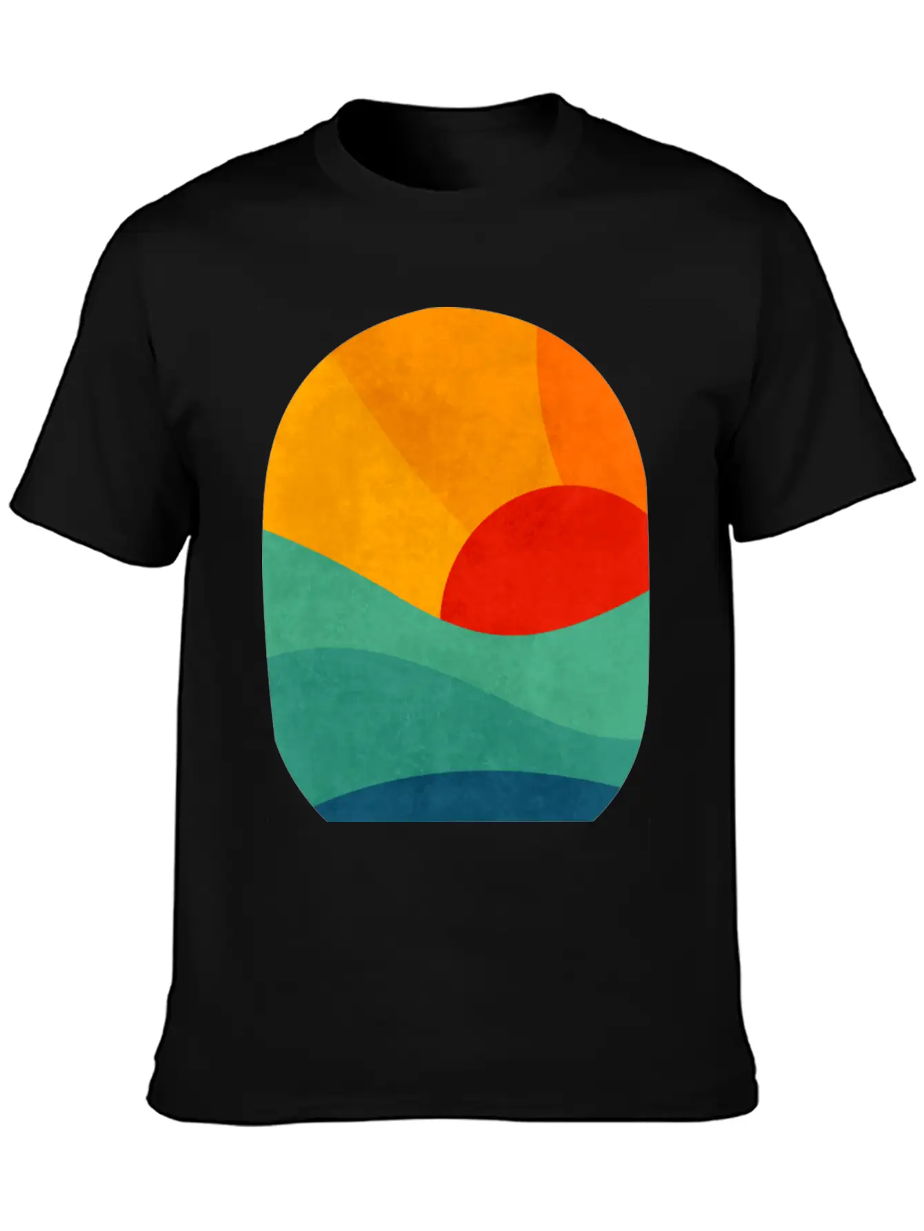 Sunset In Ocean Classic Fit Graphic Tee For Daily Comfort – Unisex Cotton Shirt
