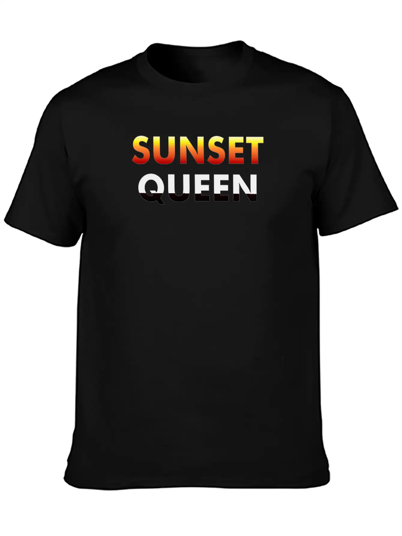 Sunset Queen Modern Fit Casual T-Shirt ��� Clean And Versatile Design
