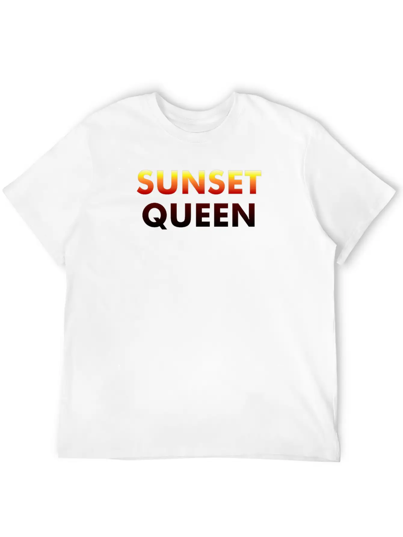 Sunset Queen Modern Fit Casual T-Shirt ��� Clean And Versatile Design