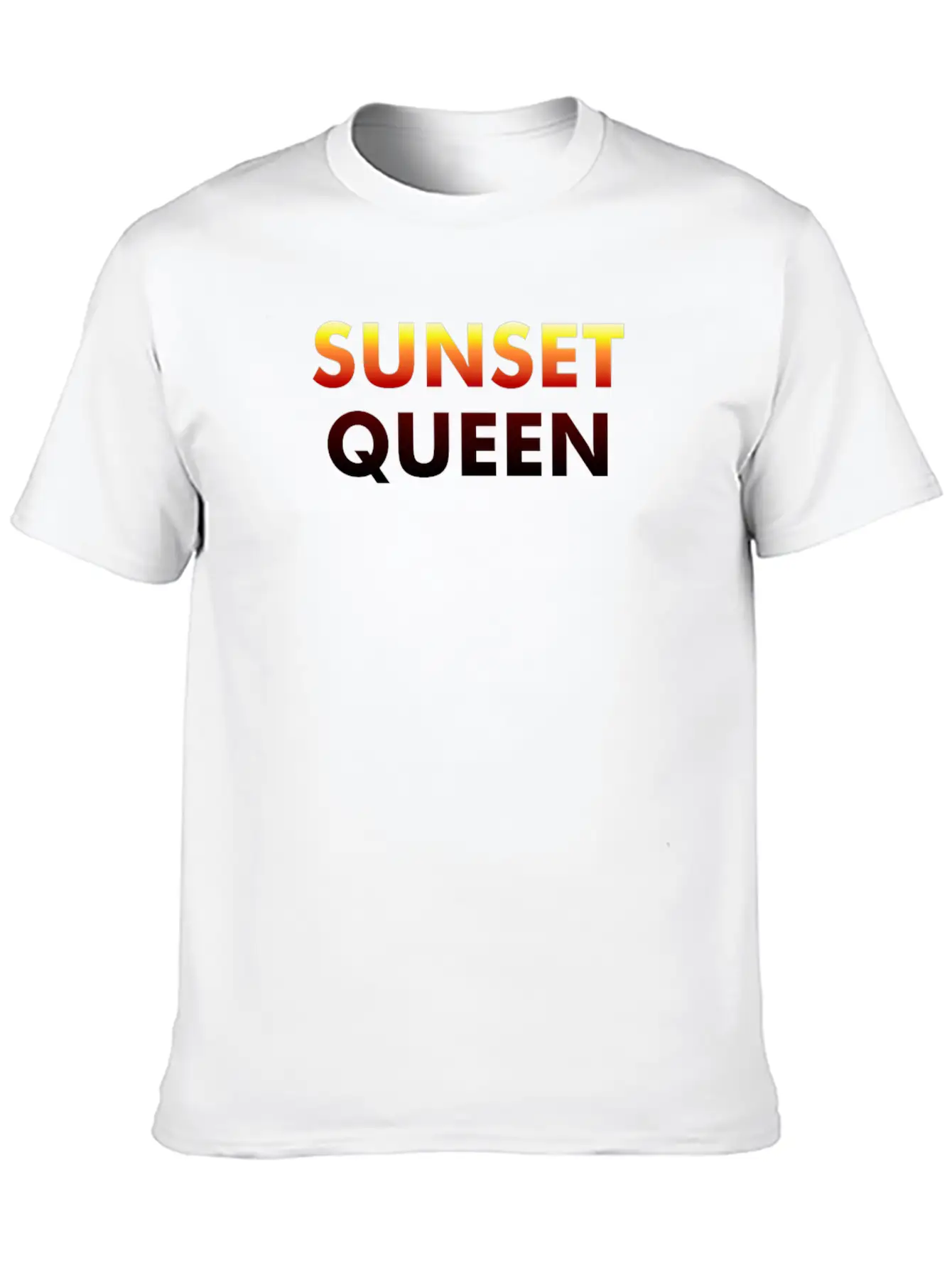 Sunset Queen Modern Fit Casual T-Shirt ��� Clean And Versatile Design