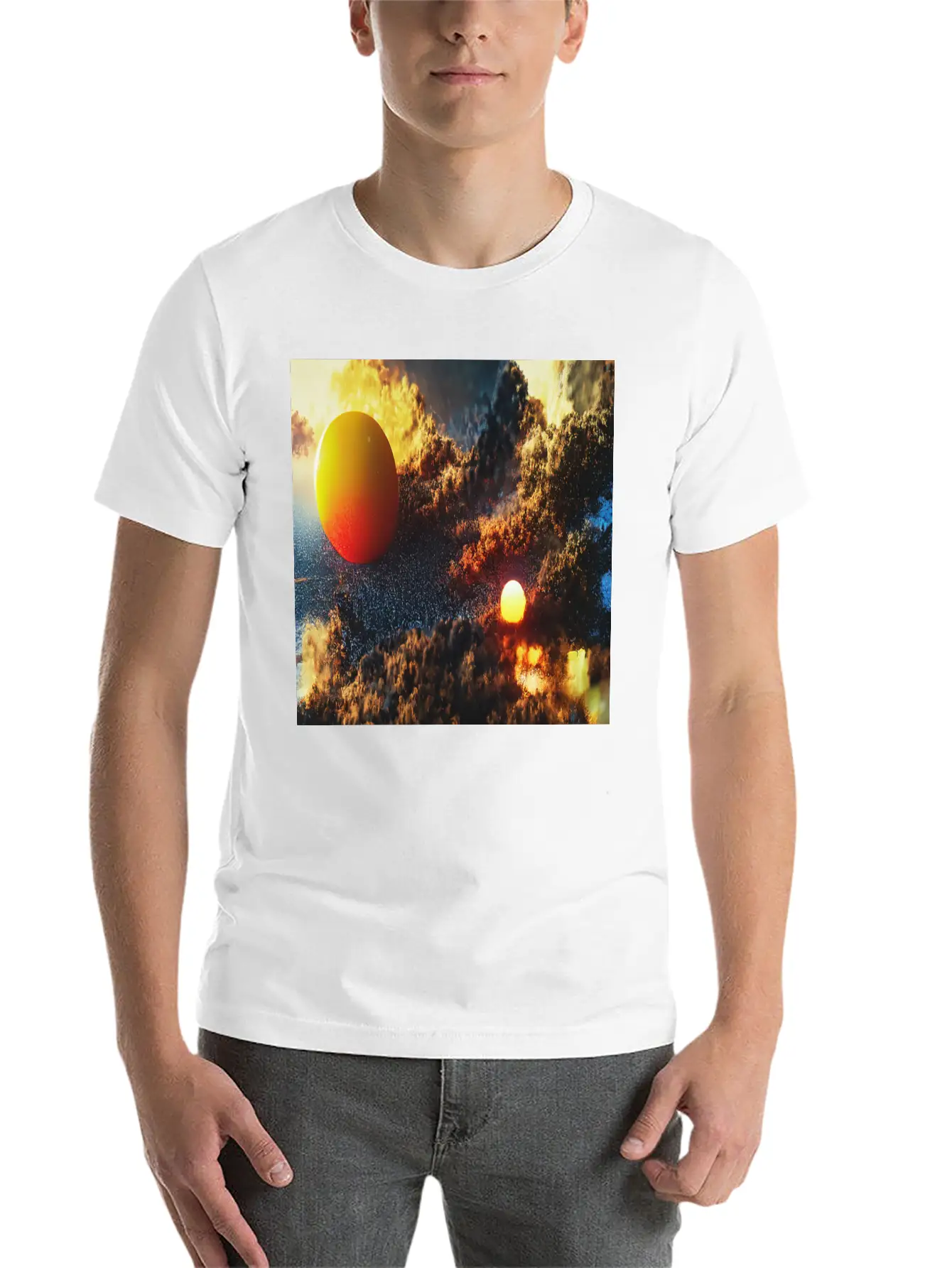 Sunset Soft Cotton Short Sleeve Tee – Unisex Wardrobe Staple