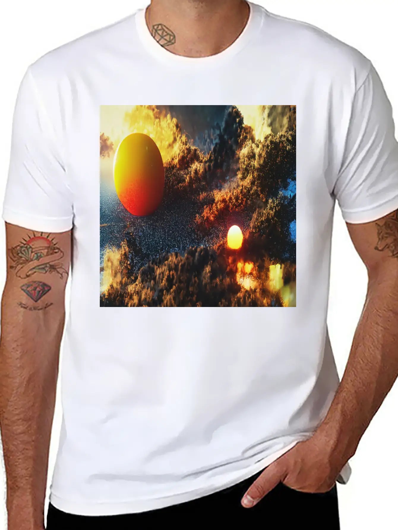 Sunset Soft Cotton Short Sleeve Tee – Unisex Wardrobe Staple