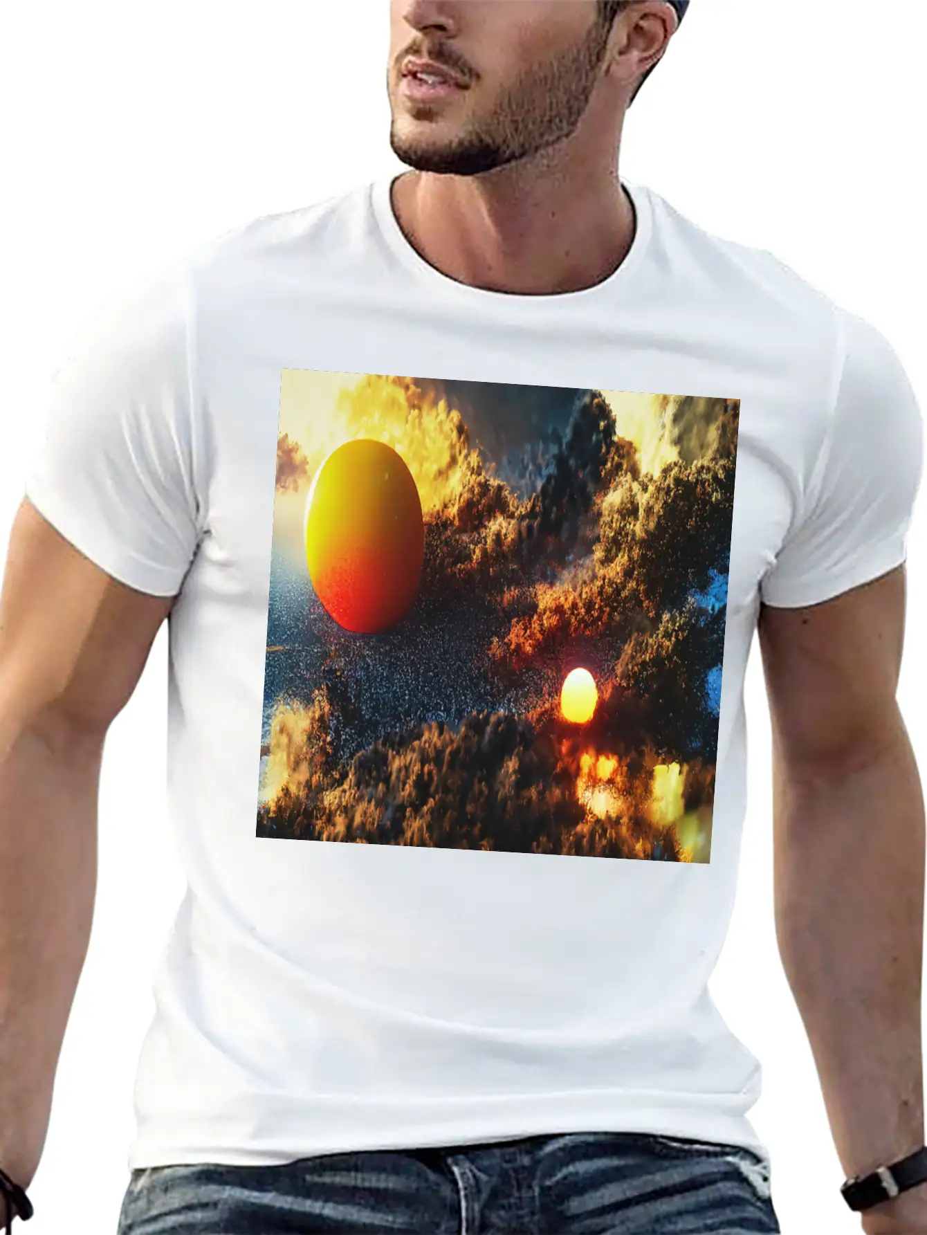 Sunset Soft Cotton Short Sleeve Tee – Unisex Wardrobe Staple