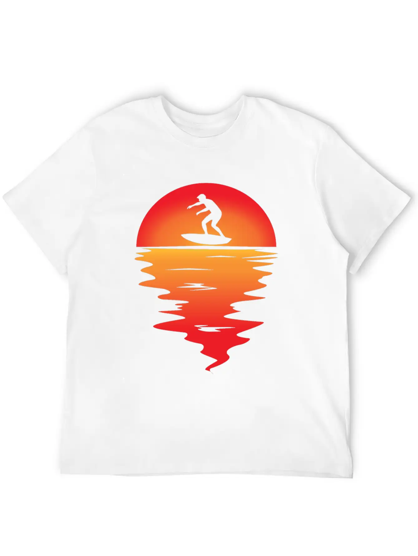 Sunset Surfing Stylish Everyday T-Shirt – Unisex Basic Cotton Tee