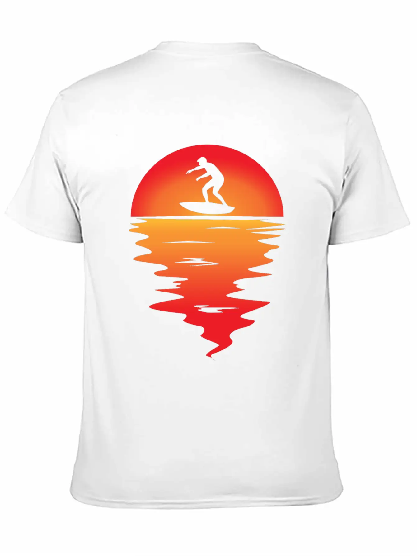 Sunset Surfing Stylish Everyday T-Shirt – Unisex Basic Cotton Tee