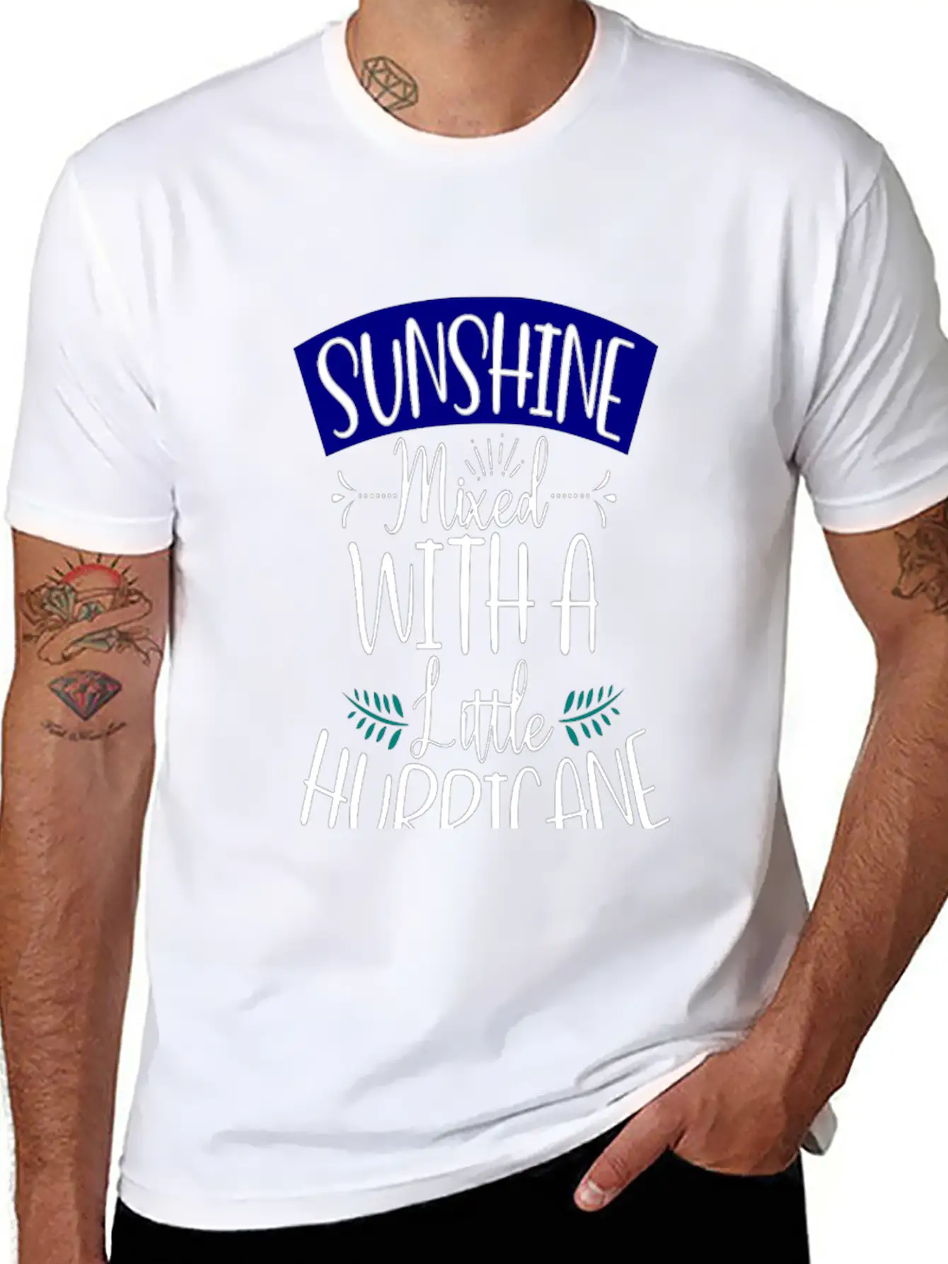 SUNSHINE Mixed With A Little Hurricane Classic Fit Graphic Tee For Daily Comfort – Unisex Cotton Shirt