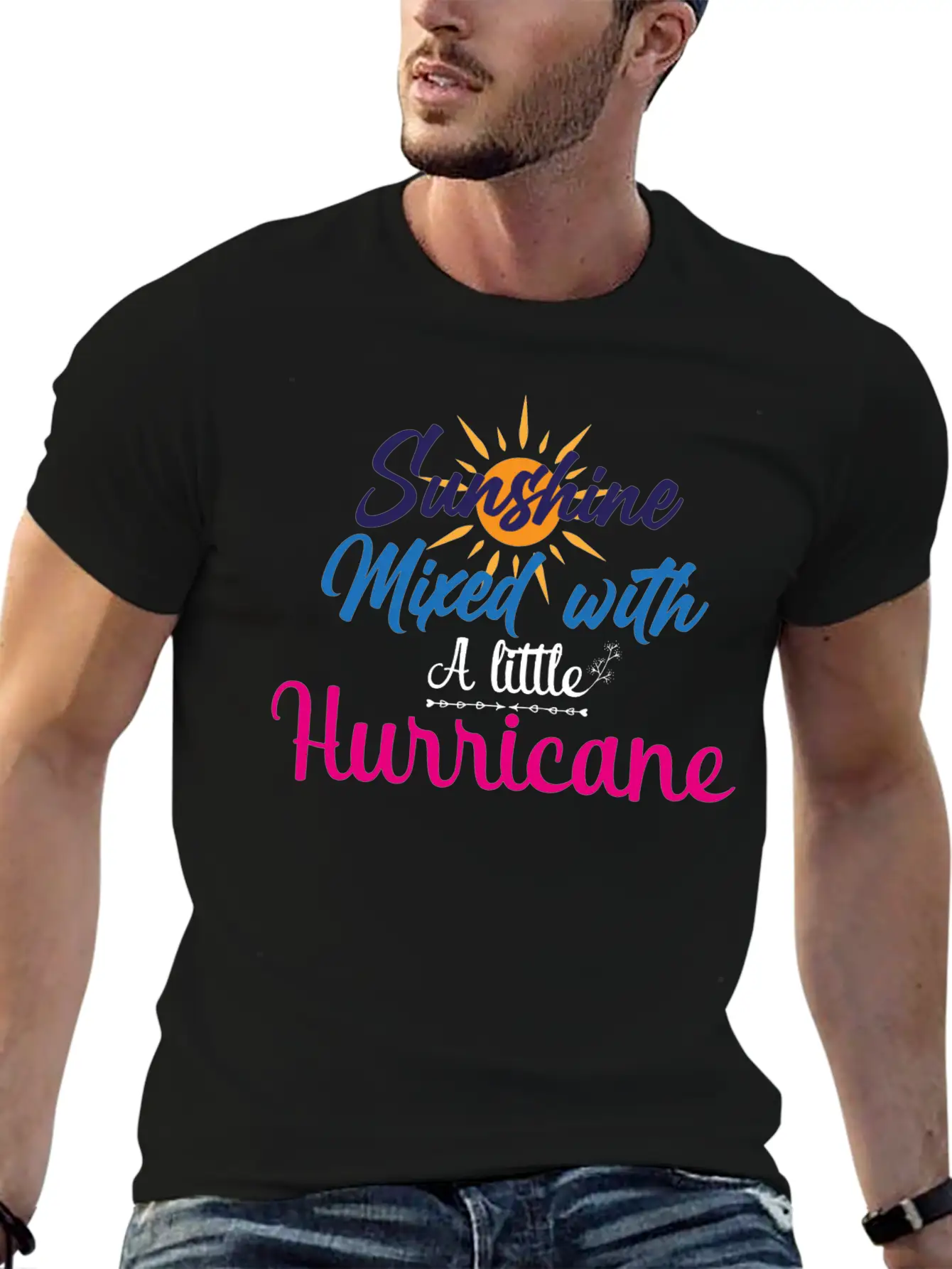 Sunshine Mixed With A Little Hurricane Relaxed Everyday Tee – Lightweight And Durable Cotton
