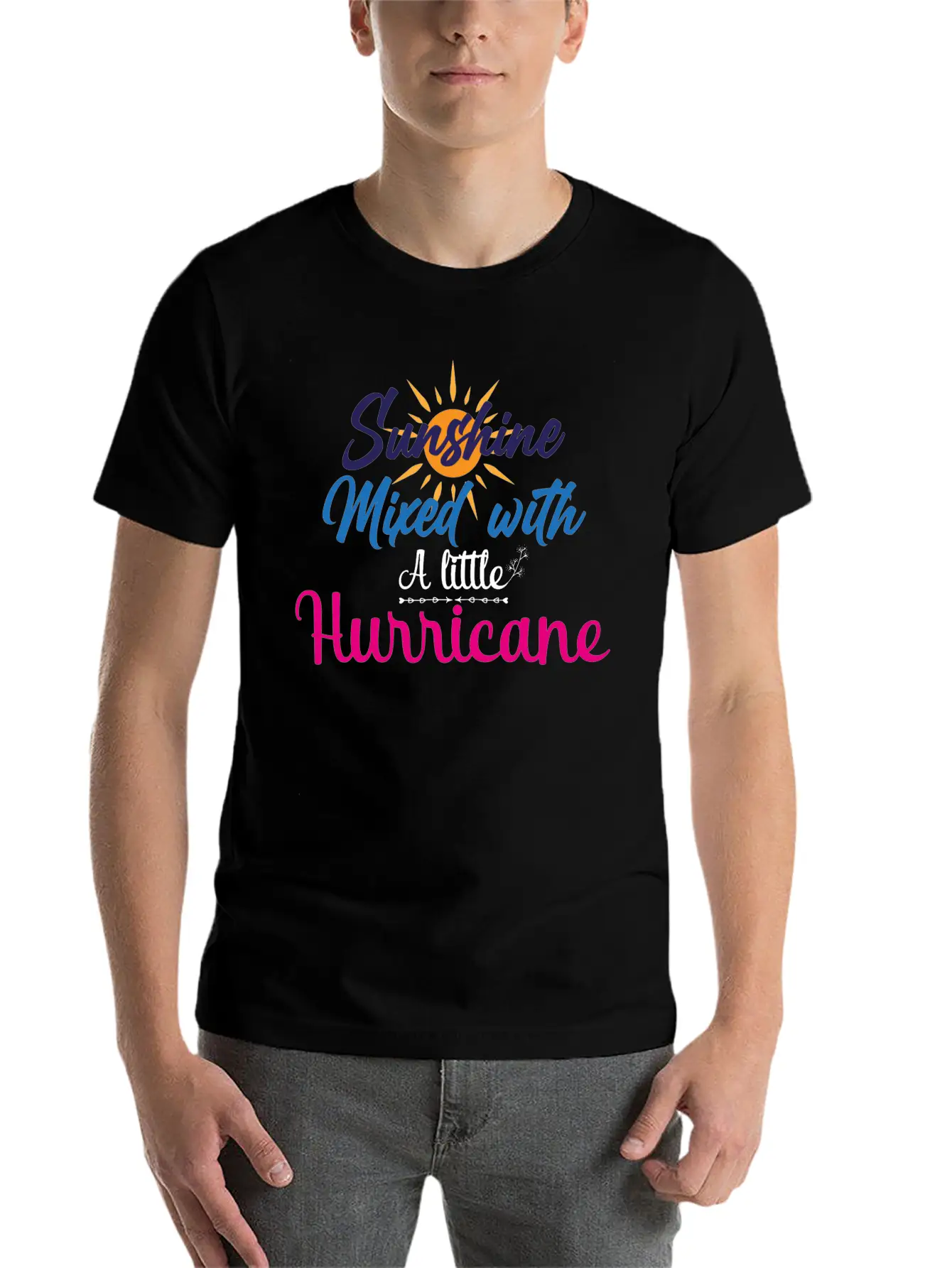 Sunshine Mixed With A Little Hurricane Relaxed Everyday Tee – Lightweight And Durable Cotton
