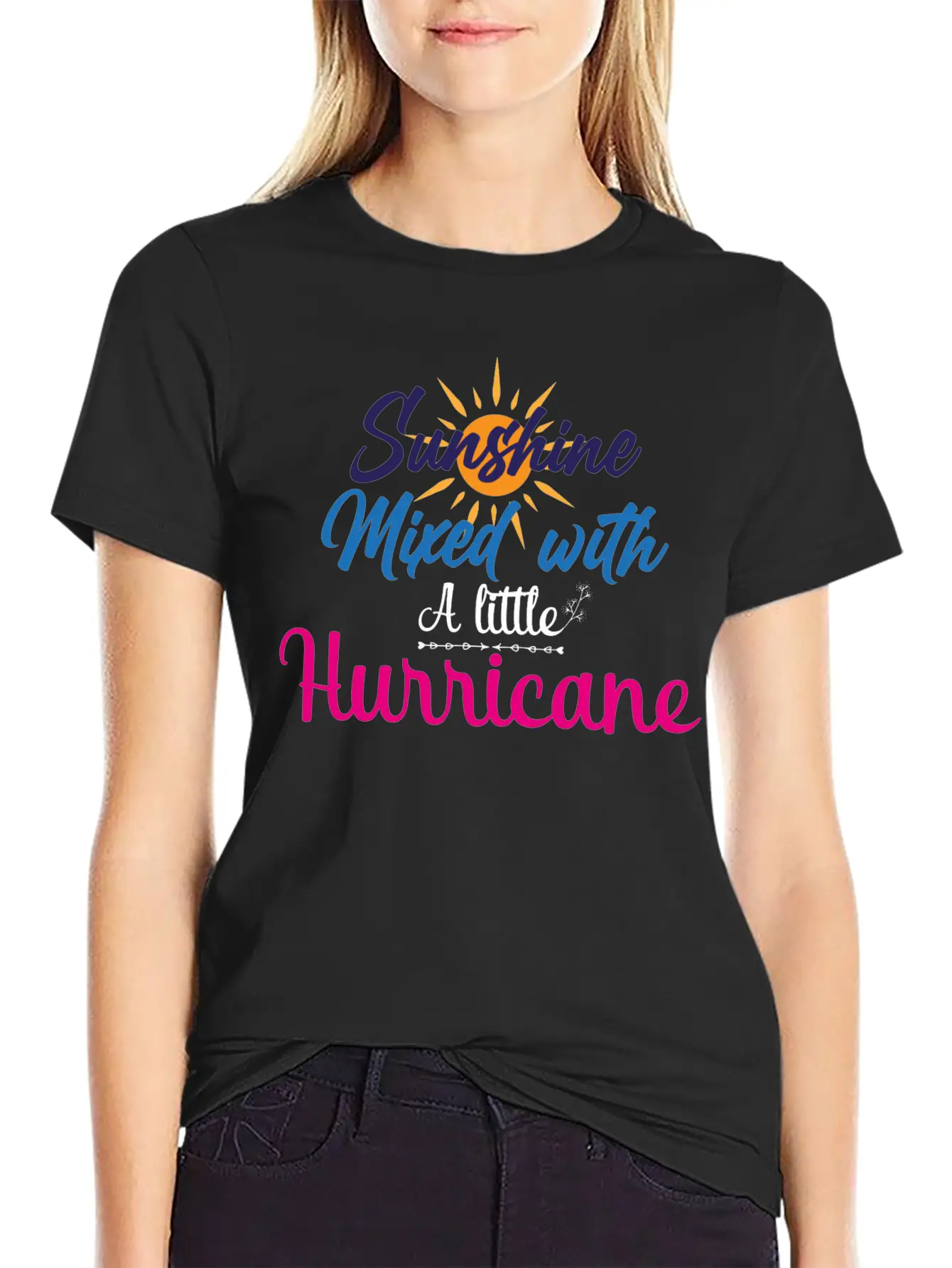 Sunshine Mixed With A Little Hurricane Relaxed Everyday Tee – Lightweight And Durable Cotton