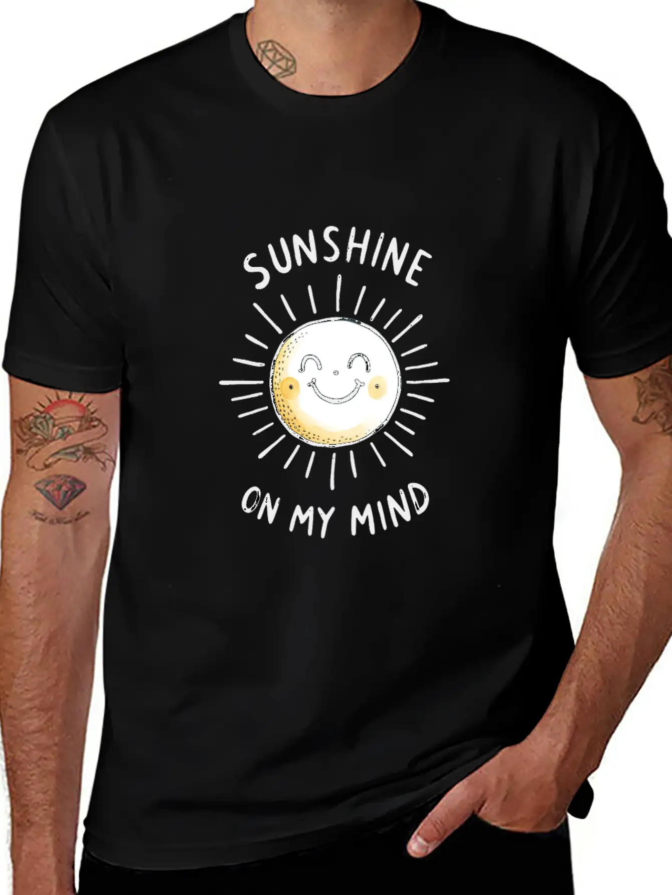 Sunshine On My Mind Relaxed Everyday Tee – Lightweight And Durable Cotton