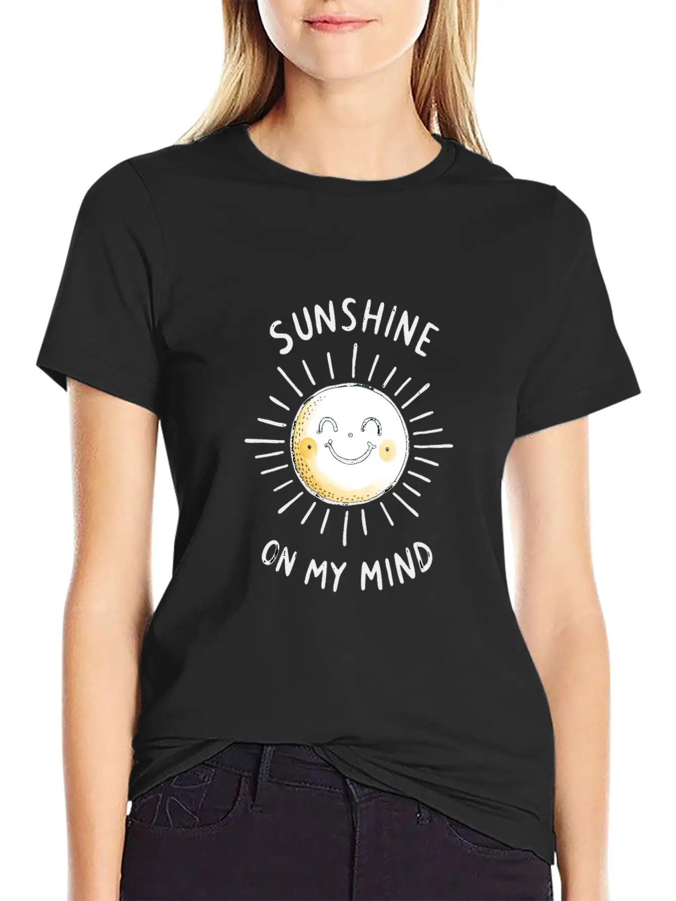 Sunshine On My Mind Relaxed Everyday Tee – Lightweight And Durable Cotton