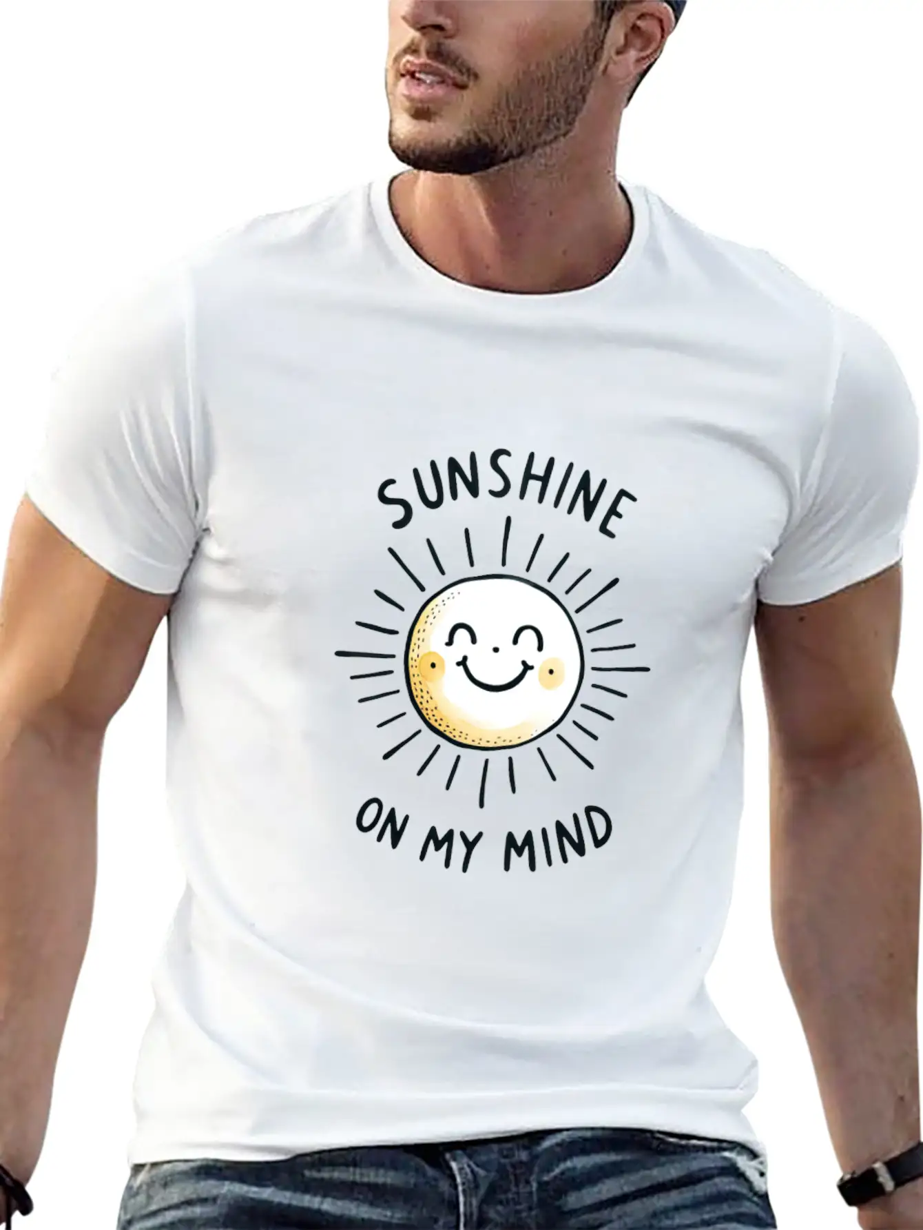 Sunshine On My Mind Relaxed Everyday Tee – Lightweight And Durable Cotton
