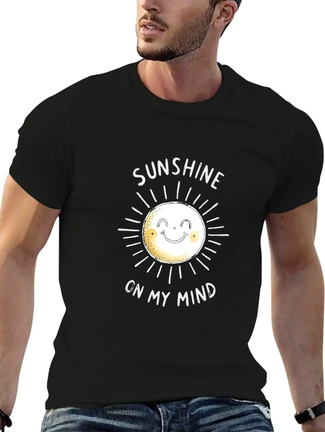 Sunshine On My Mind Relaxed Everyday Tee – Lightweight And Durable Cotton