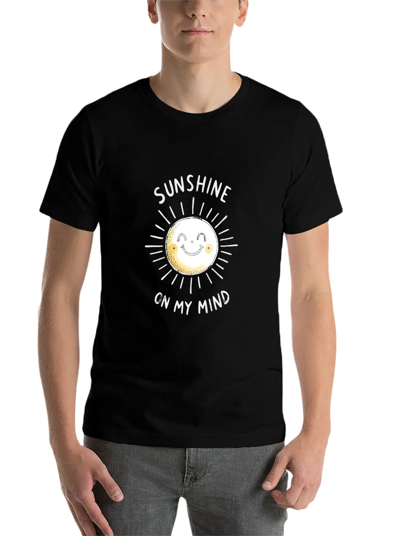 Sunshine On My Mind Relaxed Everyday Tee – Lightweight And Durable Cotton