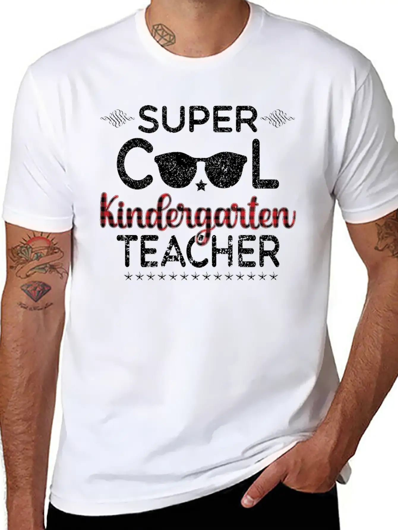 Super Cool Kindergarten Teacher Lightweight Cotton T-Shirt – Daily Comfort Graphic Shirt