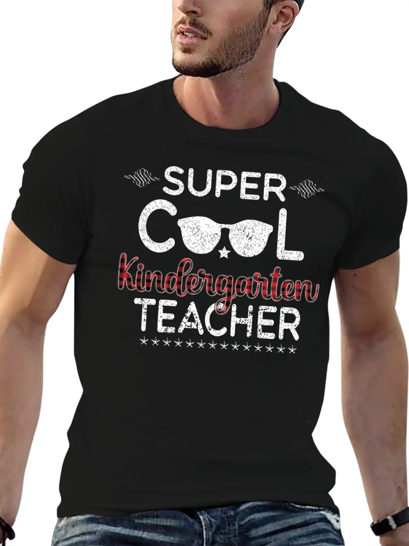 Super Cool Kindergarten Teacher Lightweight Cotton T-Shirt – Daily Comfort Graphic Shirt